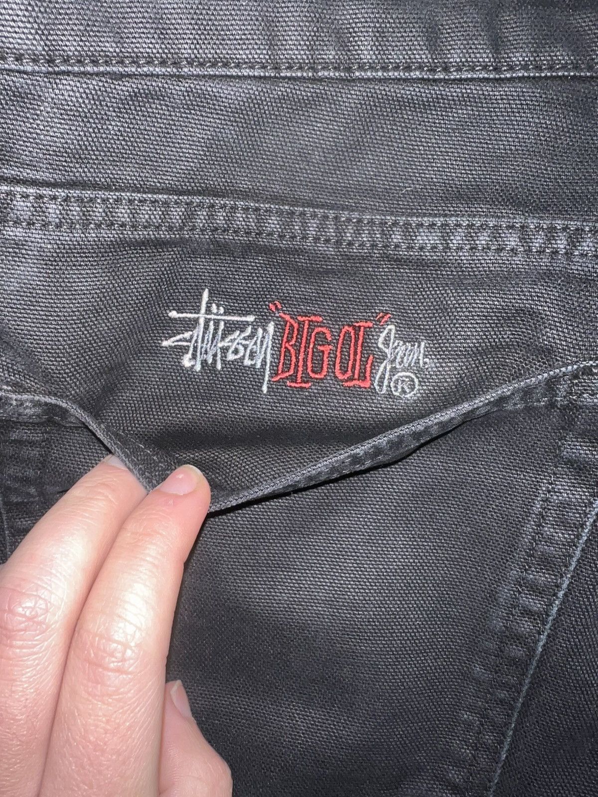 Stussy Stussy Big Ol' Jeans Washed Black 34 Baggy Fit Size US 34 / EU 50 - 3 Thumbnail