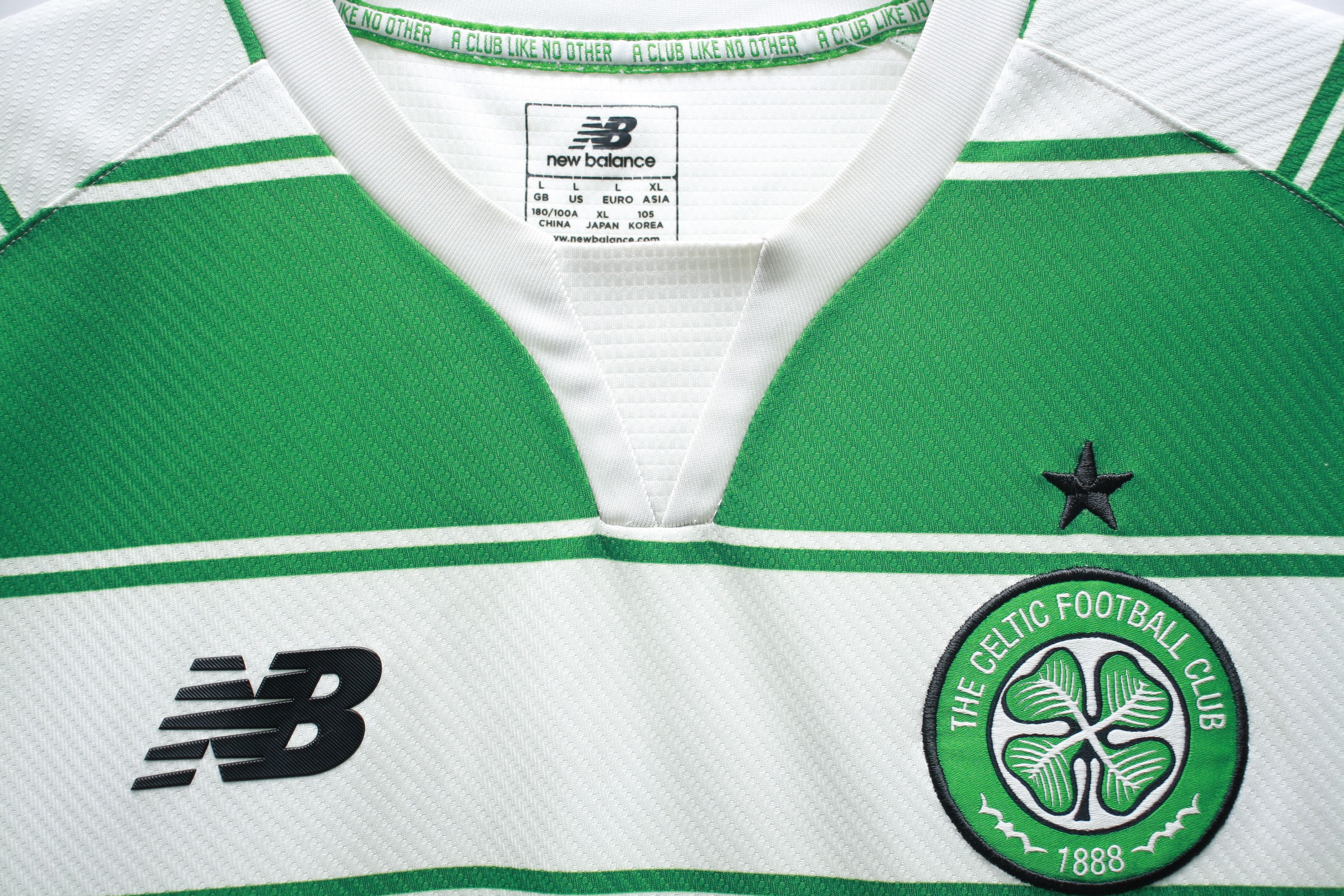 New Balance Football Shirt Celtic Glasgow Hoops New Balance Jersey Size US L / EU 52-54 / 3 - 3 Thumbnail