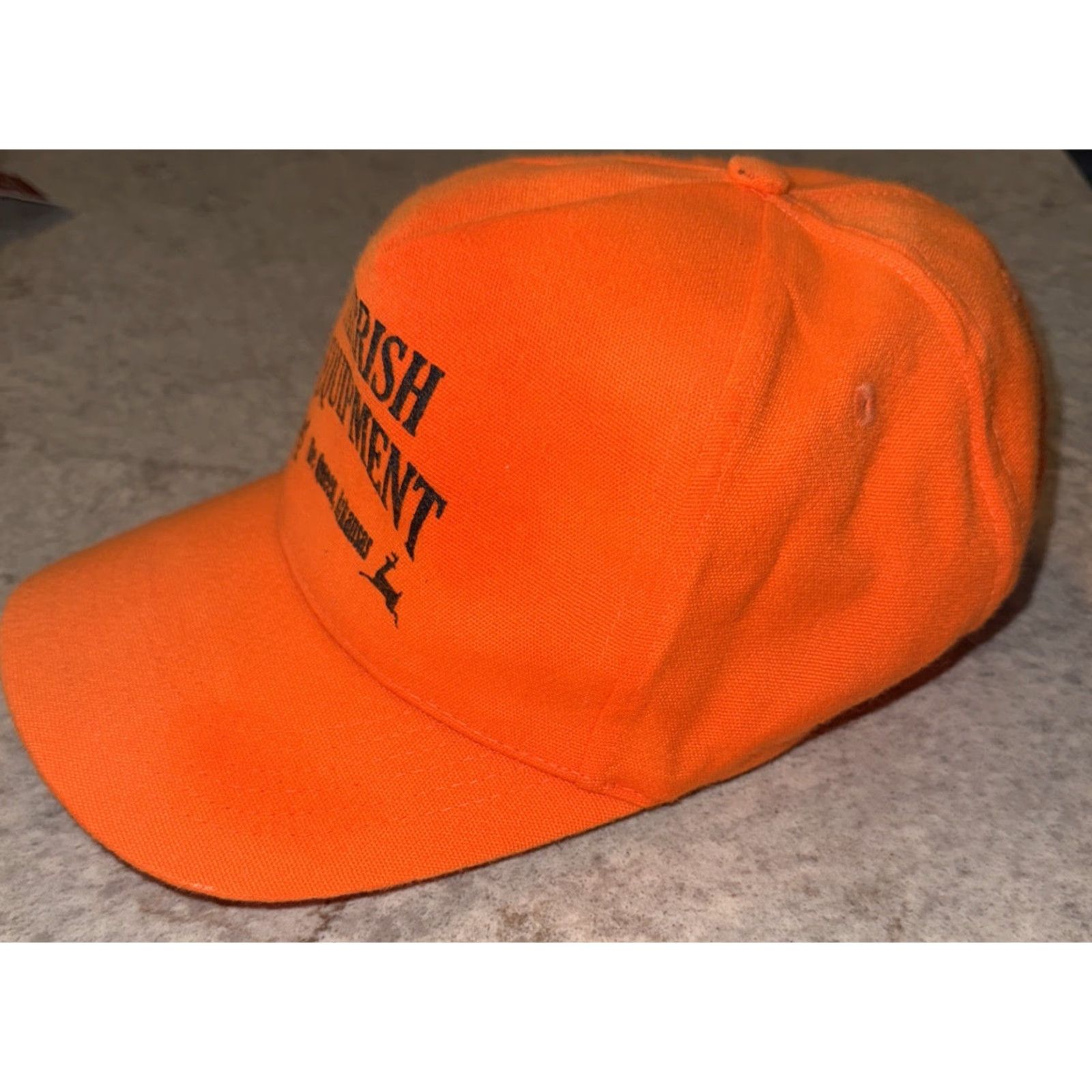 Equipment VINTAGE Daystone Orange Strap Back Cap Hat Men Adjustable Baseball Cap Outdoor 80s 90s Parrish Equipment Da Queen Arkansas Mens Size ONE SIZE - 3 Thumbnail