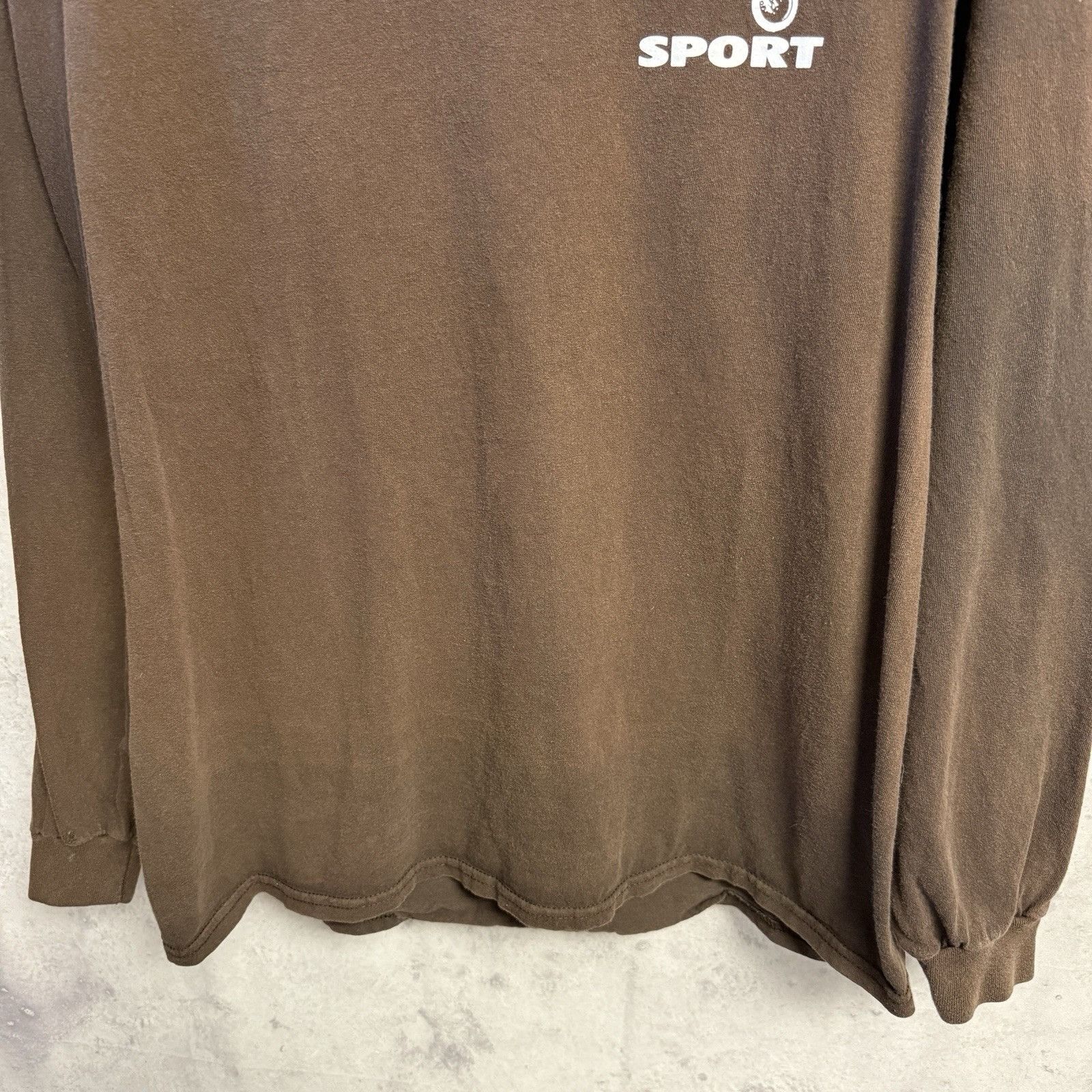 Vintage American Hillclimb Dirtbike T Shirt Brown Long Sleeve Size US XL / EU 56 / 4 - 4 Thumbnail