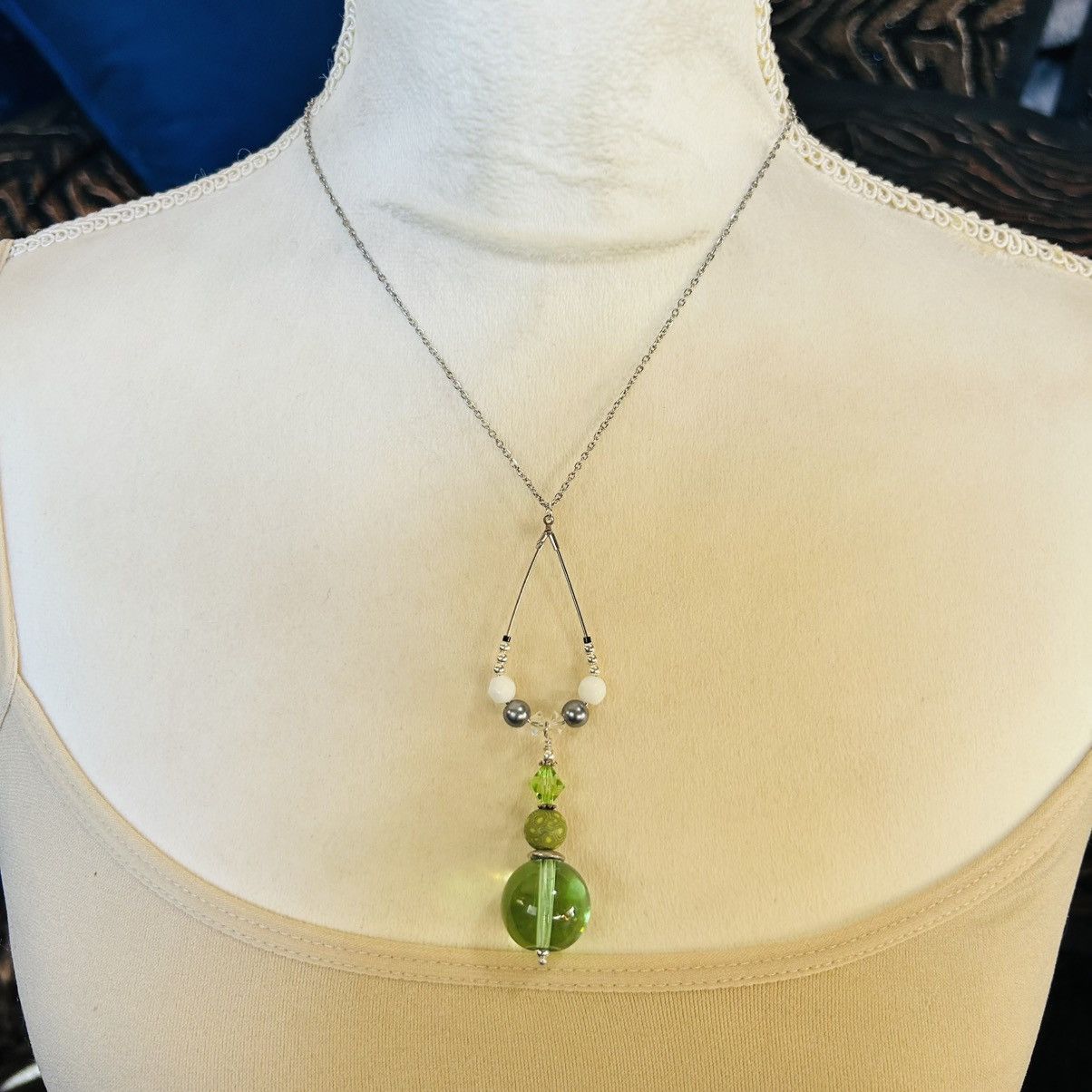 Handmade Handcrafted vintage bead changeable charm pendant necklace Size ONE SIZE - 3 Thumbnail