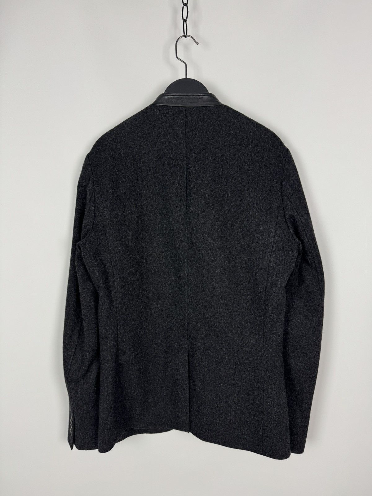 Armani Exchange Armani Exchange Wool Blend Leather Collar Blazer Jacket Size US S / EU 44-46 / 1 - 10 Thumbnail