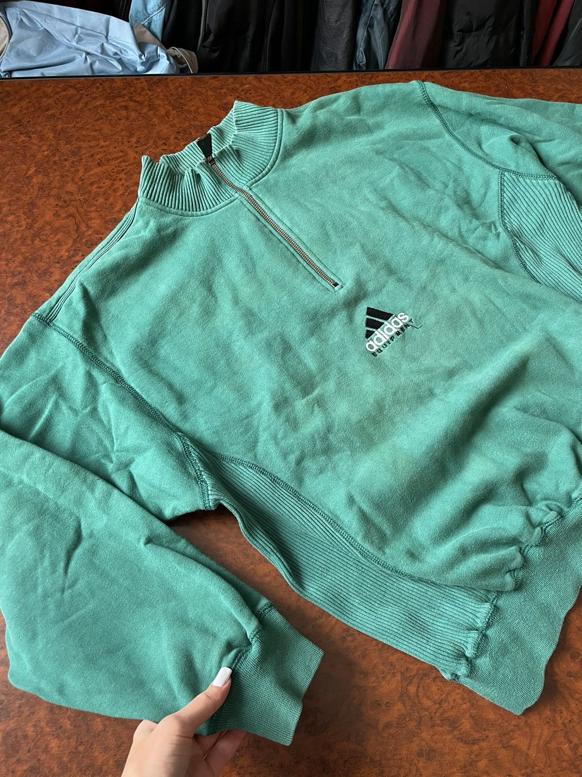 Adidas × Equipment × Vintage 🔥 Adidas Equipment Vintage 90’s Sweatshirt baggy bomber 80s Size US M / EU 48-50 / 2 - 2 Thumbnail