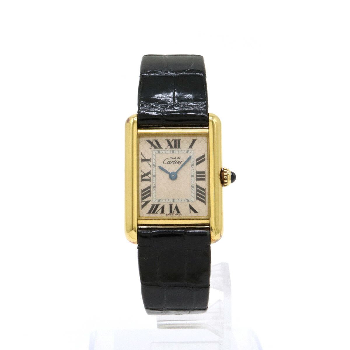 Cartier Cartier Cartier Pink Mother of Pearl Must Tank Watch W1018687 Limited Edition Metal Quartz W1018687 Size ONE SIZE - 1 Thumbnail