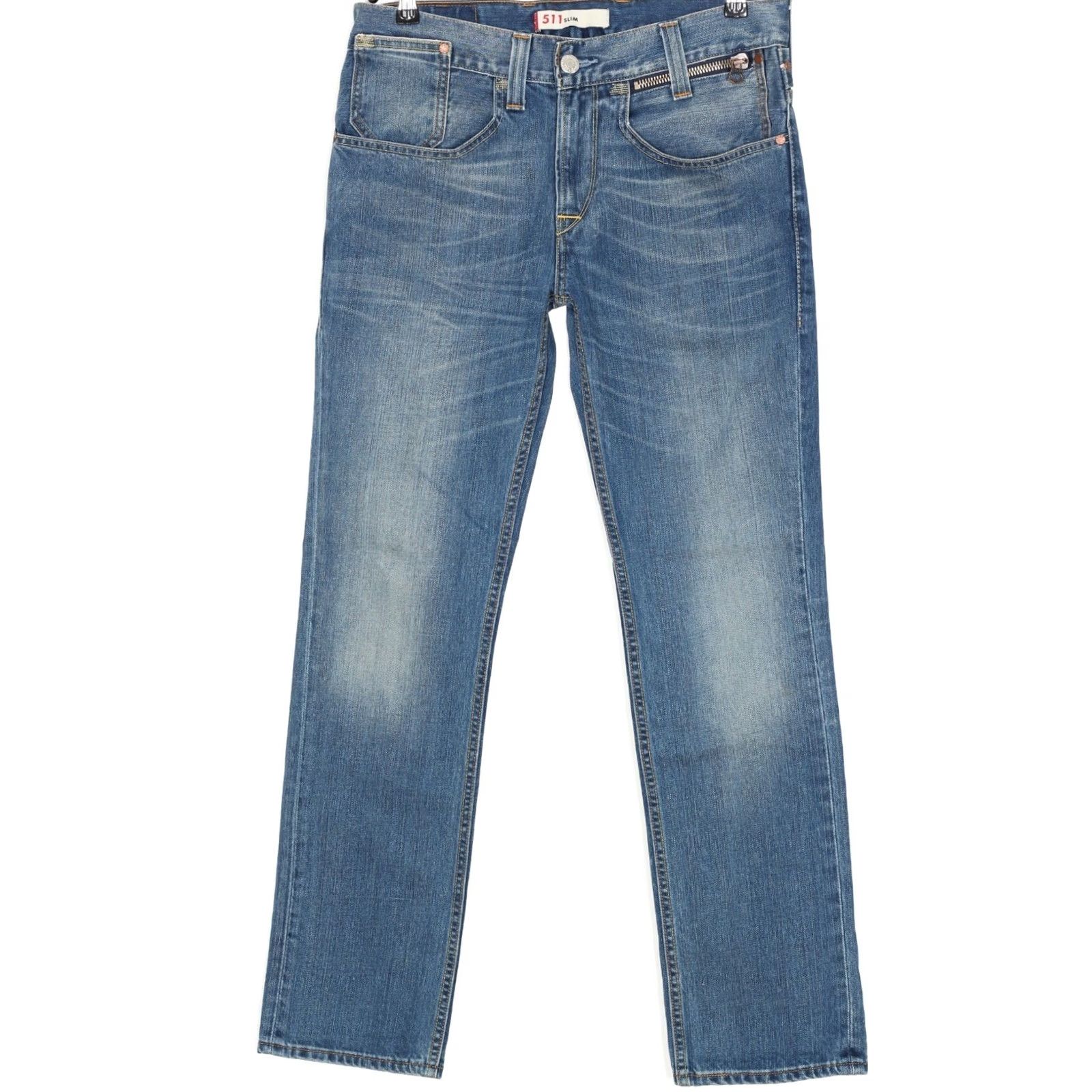 Levi's VINTAGE Levi’s 511 Jeans Men 34/32 Slim Fit Back Strap 5-Pocket Denim Blue DZ3419 Size US 34 / EU 50 - 2 Thumbnail