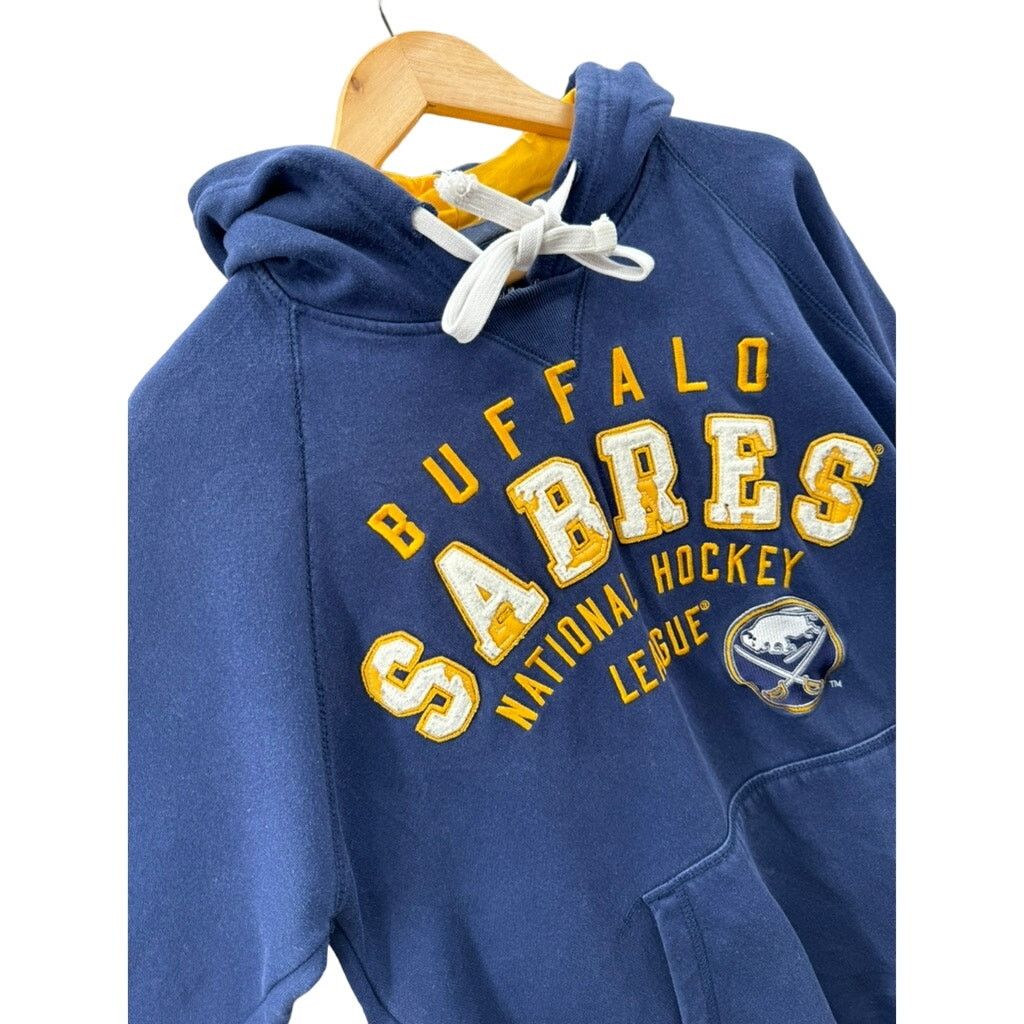 NHL × Vintage 2000's NHL Buffalo Sabres Distressed Embroidered Hoodie Size US L / EU 52-54 / 3 - 5 Thumbnail