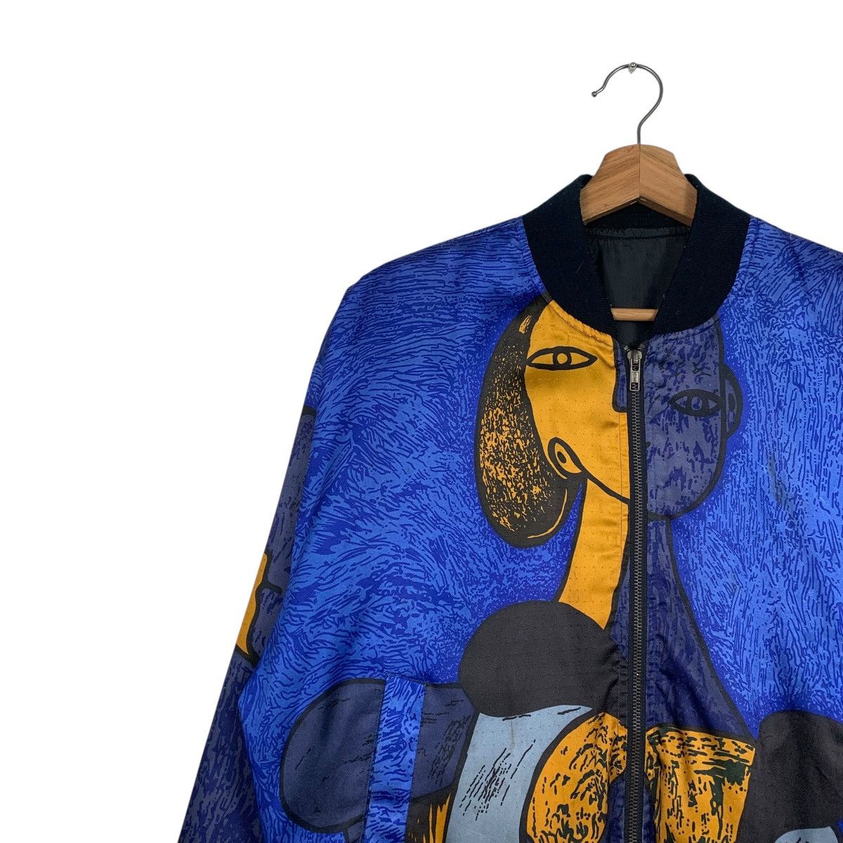 Japanese Brand Nice Design Picasso Full Print Satin Bomber Jacket Size US M / EU 48-50 / 2 - 6 Thumbnail