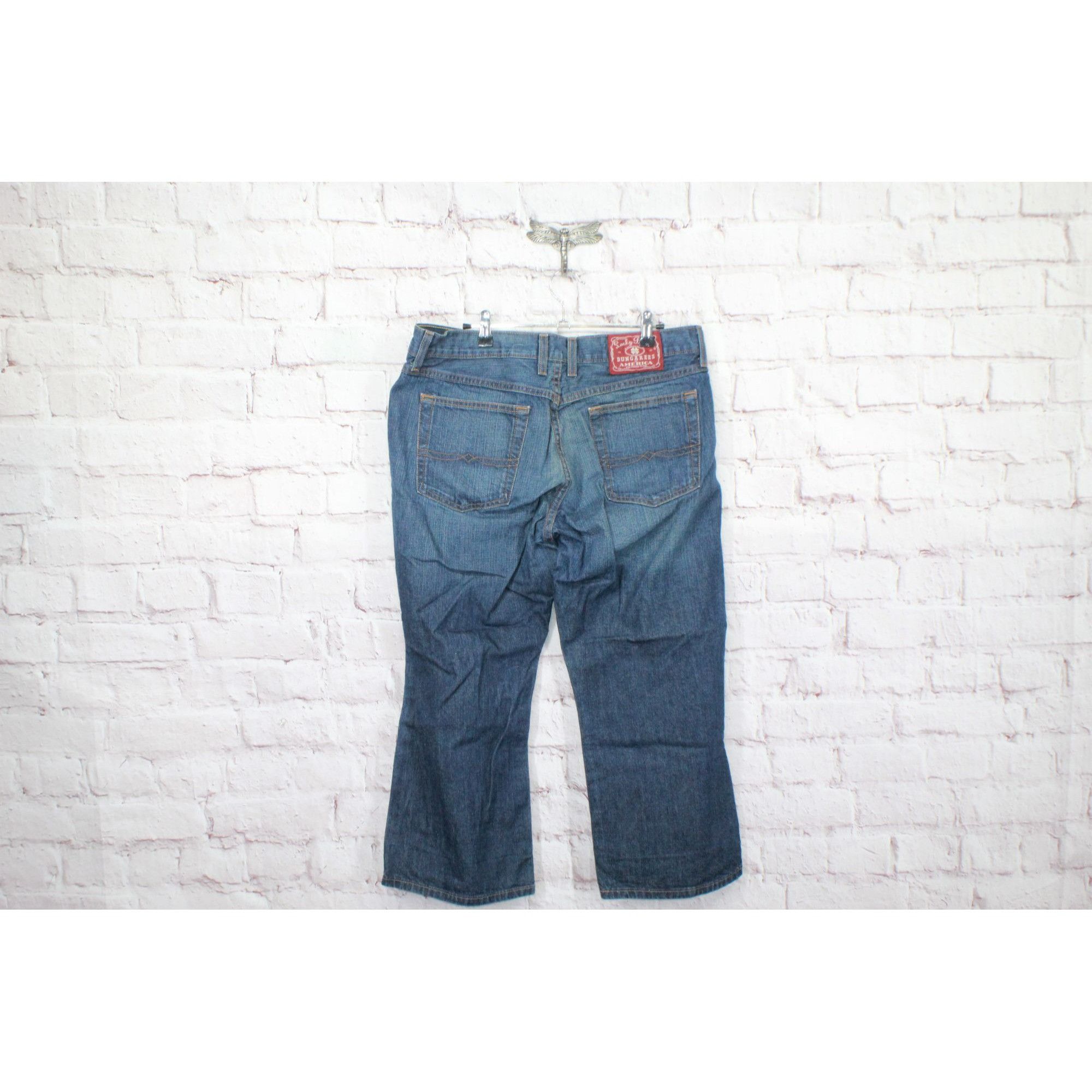 Lucky Brand Lucky Brand Dungarees Women's Classic Fit Crop Jeans Size 32" / US 10 / IT 46 - 6 Thumbnail