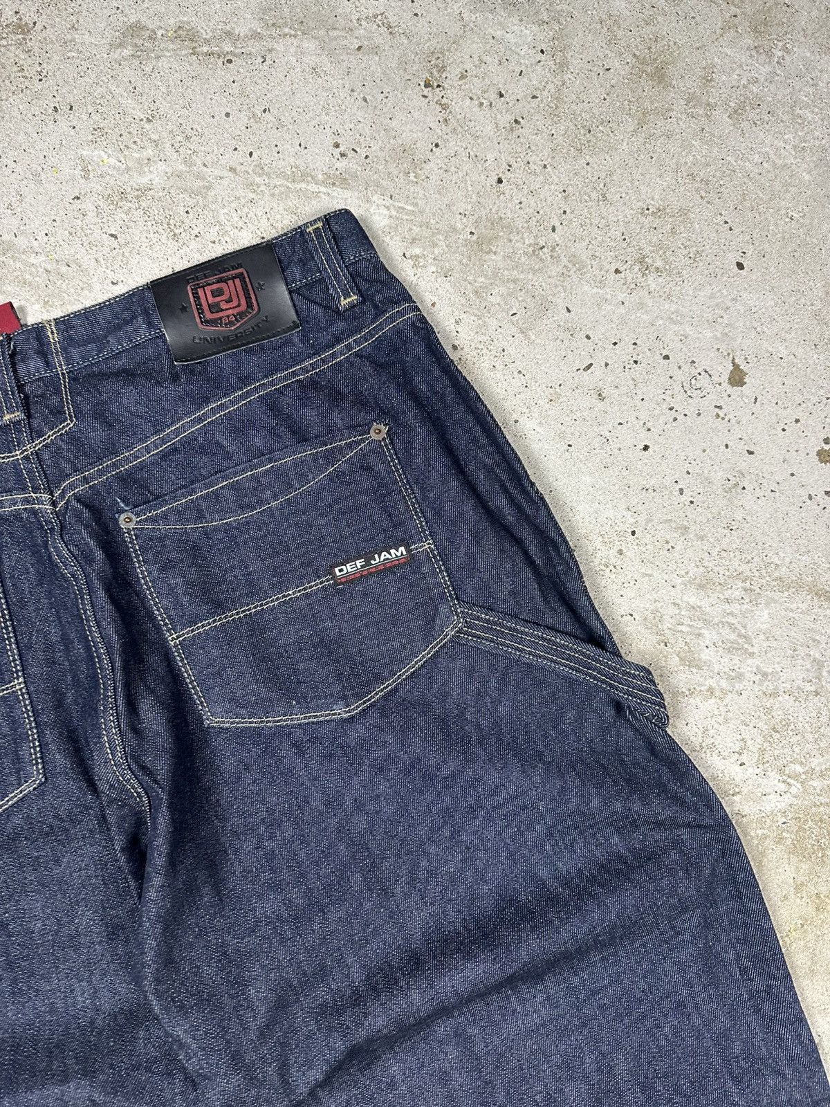 JNCO × Vintage Vintage Y2K Def Jam University Baggy Carpenter Denim Pants Size US 38 / EU 54 - 7 Thumbnail