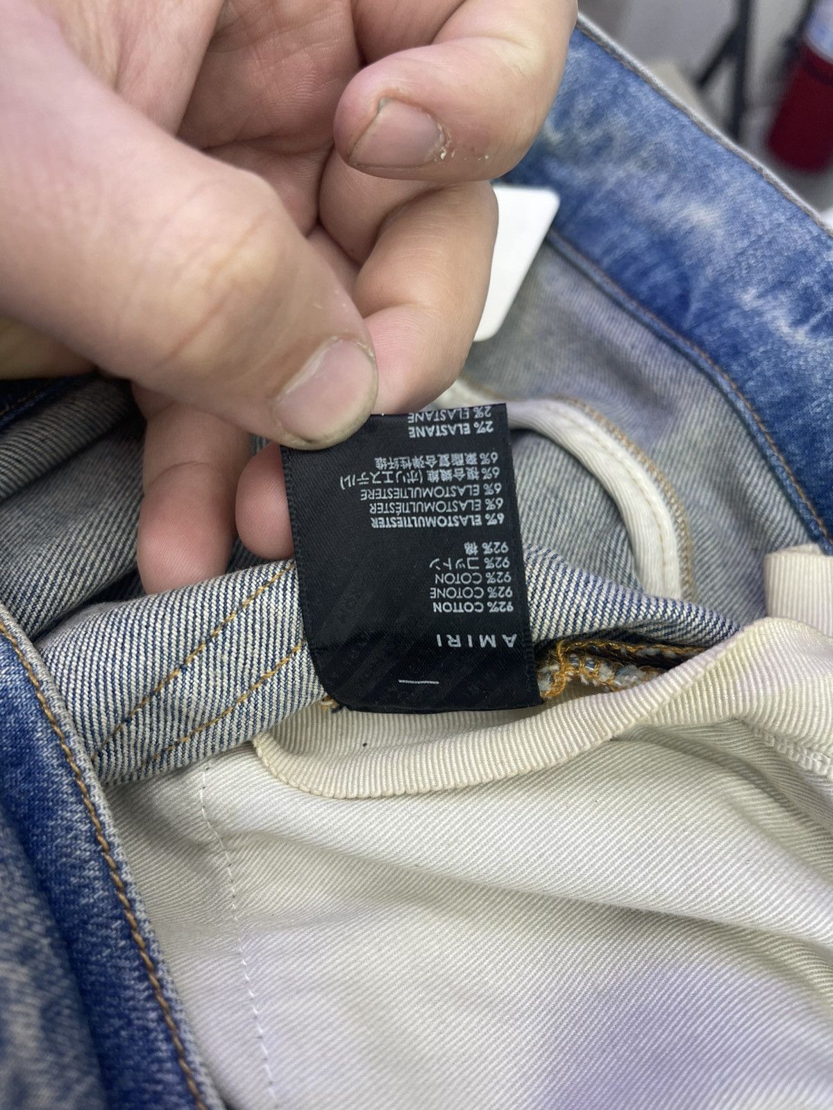 Amiri Amiri Flame Jeans ( Blue/Orange/ Red) Size US 34 / EU 50 - 9 Thumbnail