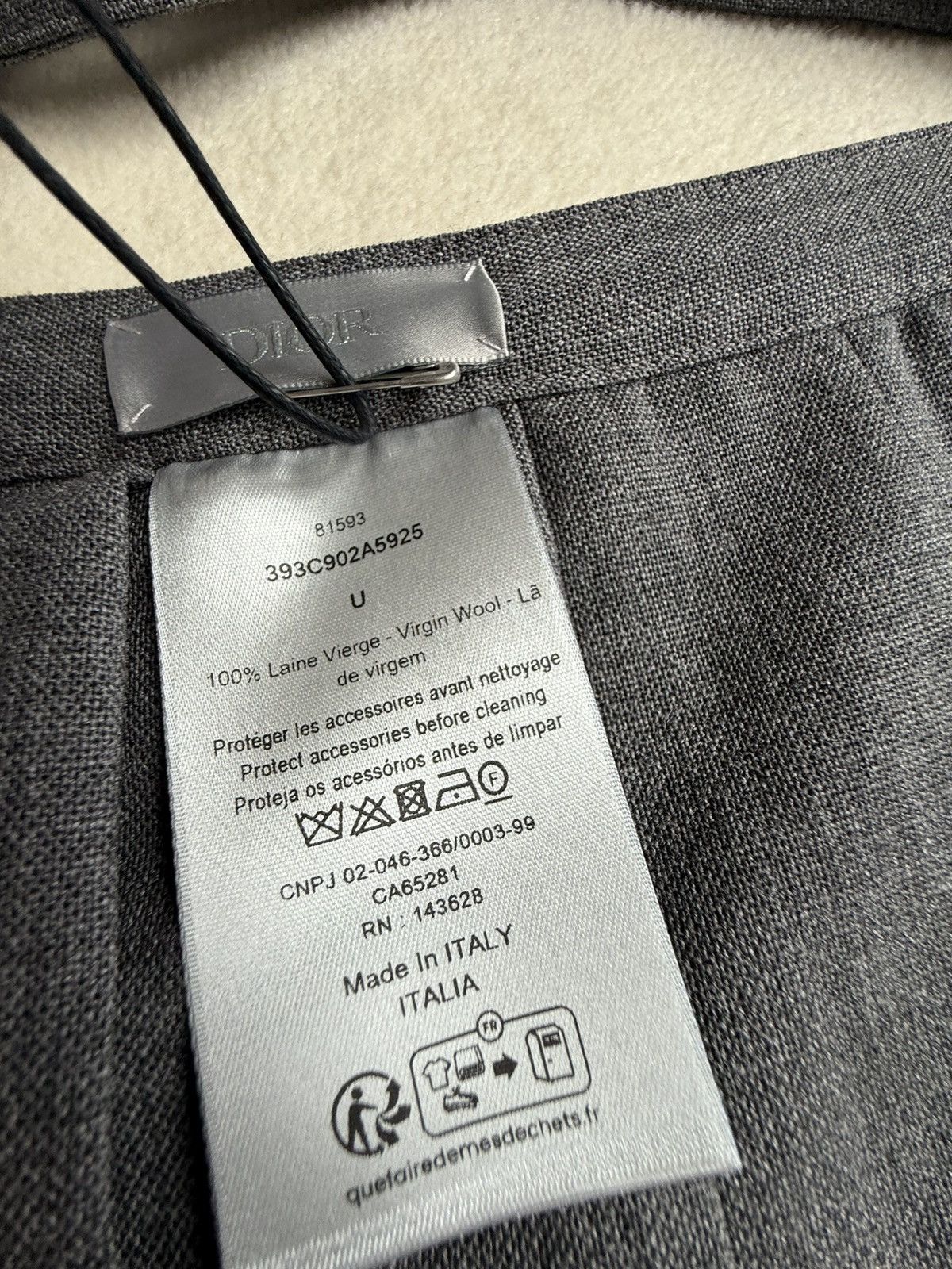 Dior $3.9k FW23 Dior buckle belt kilt skirt Kim Jones grey grail Size ONE SIZE - 18 Thumbnail