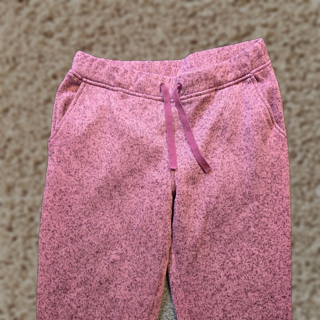 Vintage LL Bean Pants Womens Medium Pink Sweater Fleece Joggers Pull On Casual Lounge Loungewear Tapered Inseam 28 in Regular Fit Solid Pink Womens Size M / US 6-8 / IT 42-44 - 1 Thumbnail