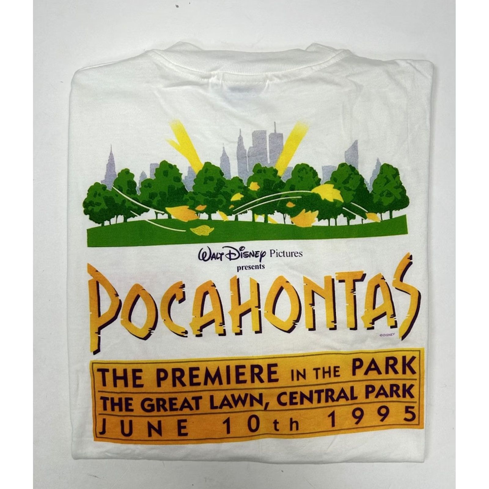 Disney VINTAGE Disney Pocahontas Movie Tee The Premiere In The Park Central Park 90s XL Size US XL / EU 56 / 4 - 3 Thumbnail