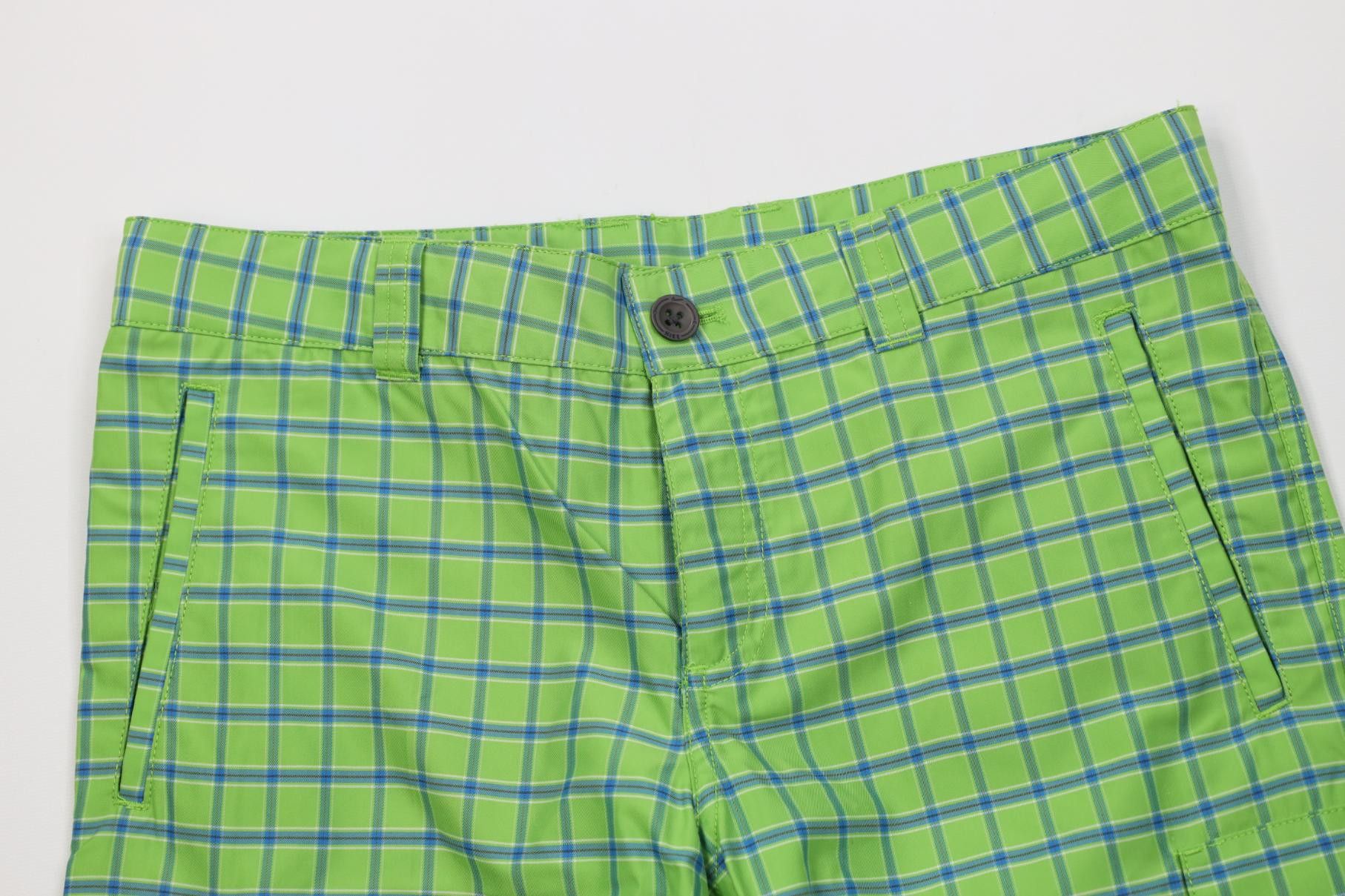 Nike Nike Golf Tech Knit Golfing Cargo Shorts Green Plaid Size US 30 / EU 46 - 2 Thumbnail