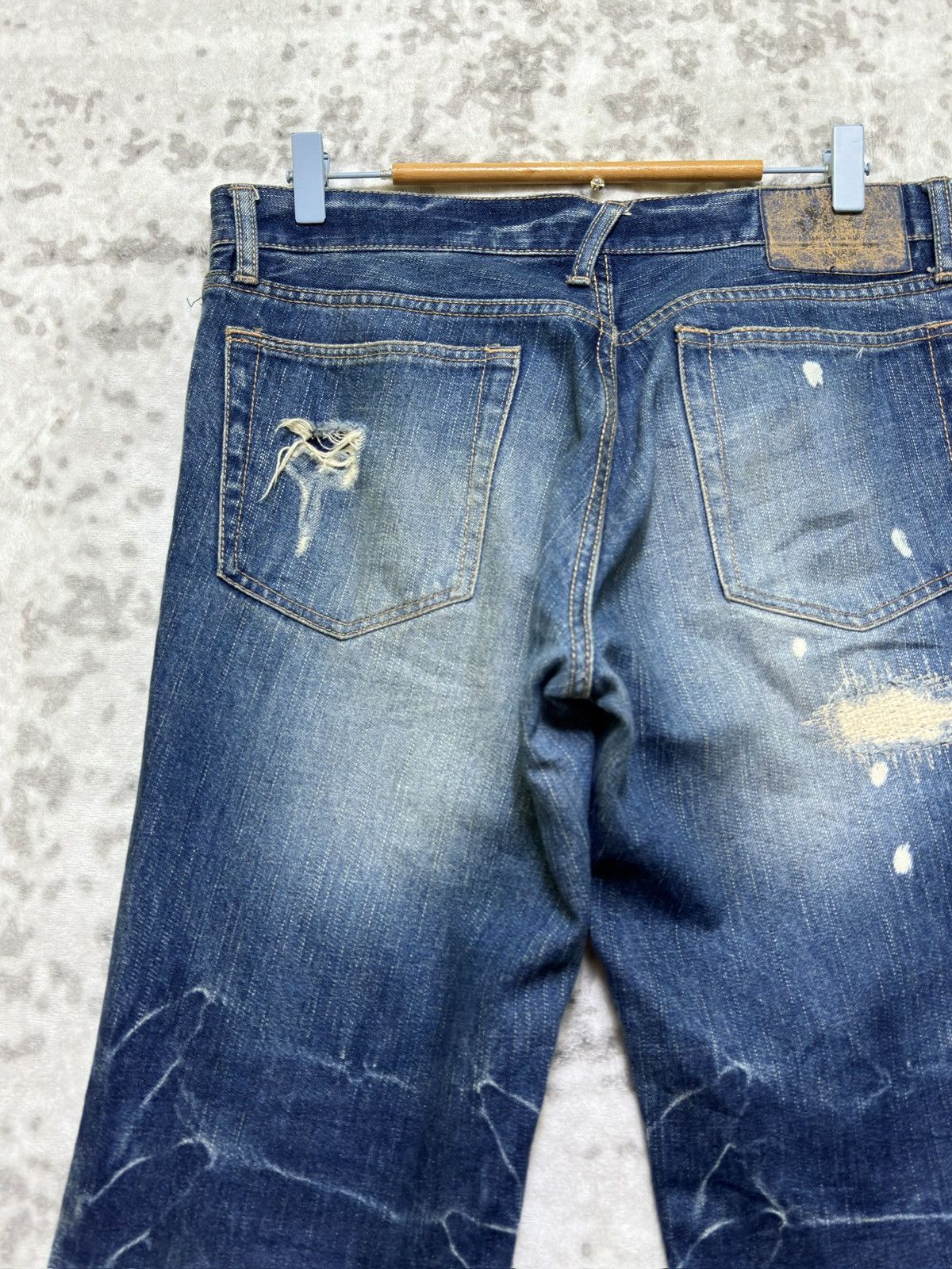 PPFM Vintage PPFM Bootcut Flared Paint Splatter Distressed Japan Size US 32 / EU 48 - 11 Thumbnail
