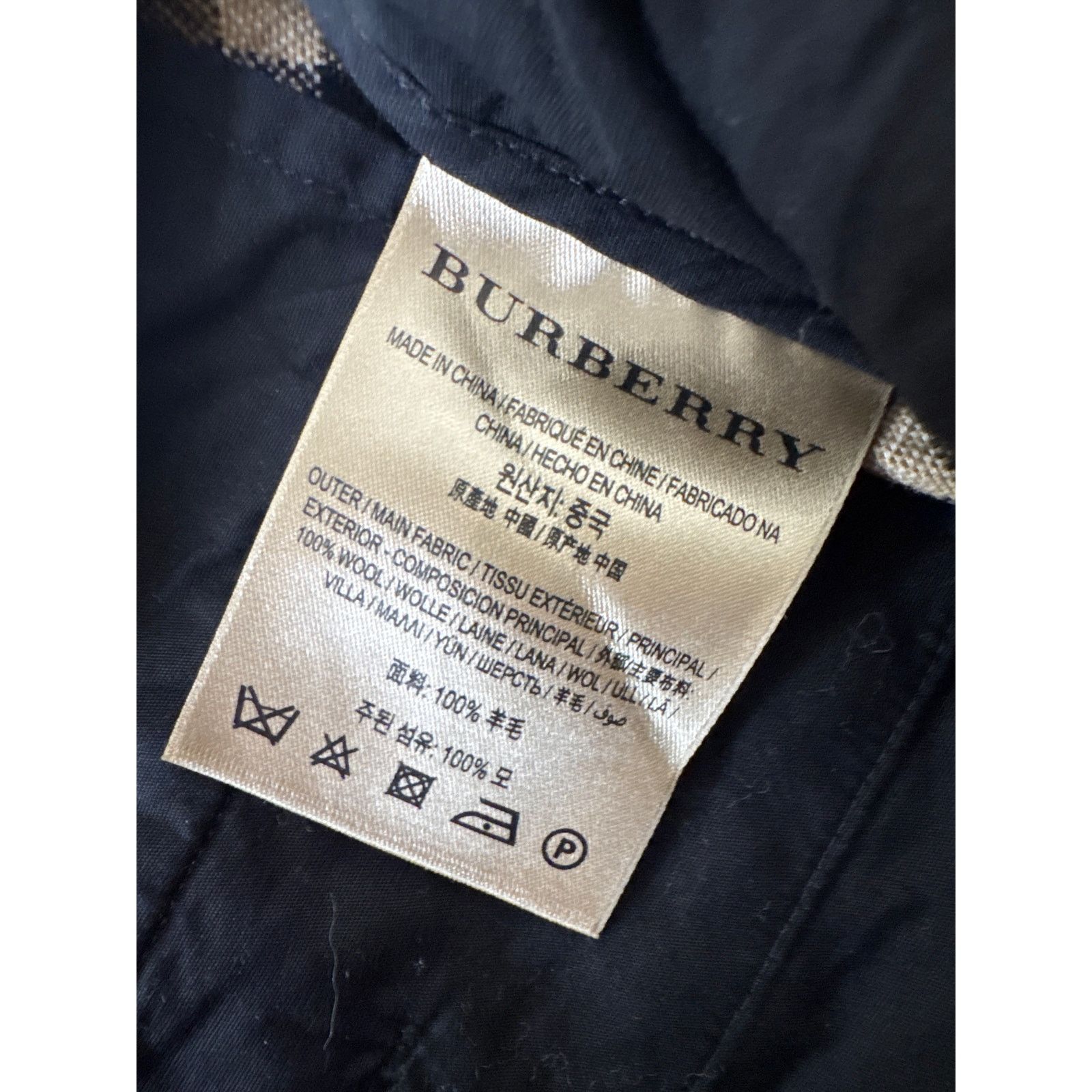 Burberry BURBERRY London 100% Wool Plaid Low Rise Ankle Pants Size 28" / US 6 / IT 42 - 7 Thumbnail