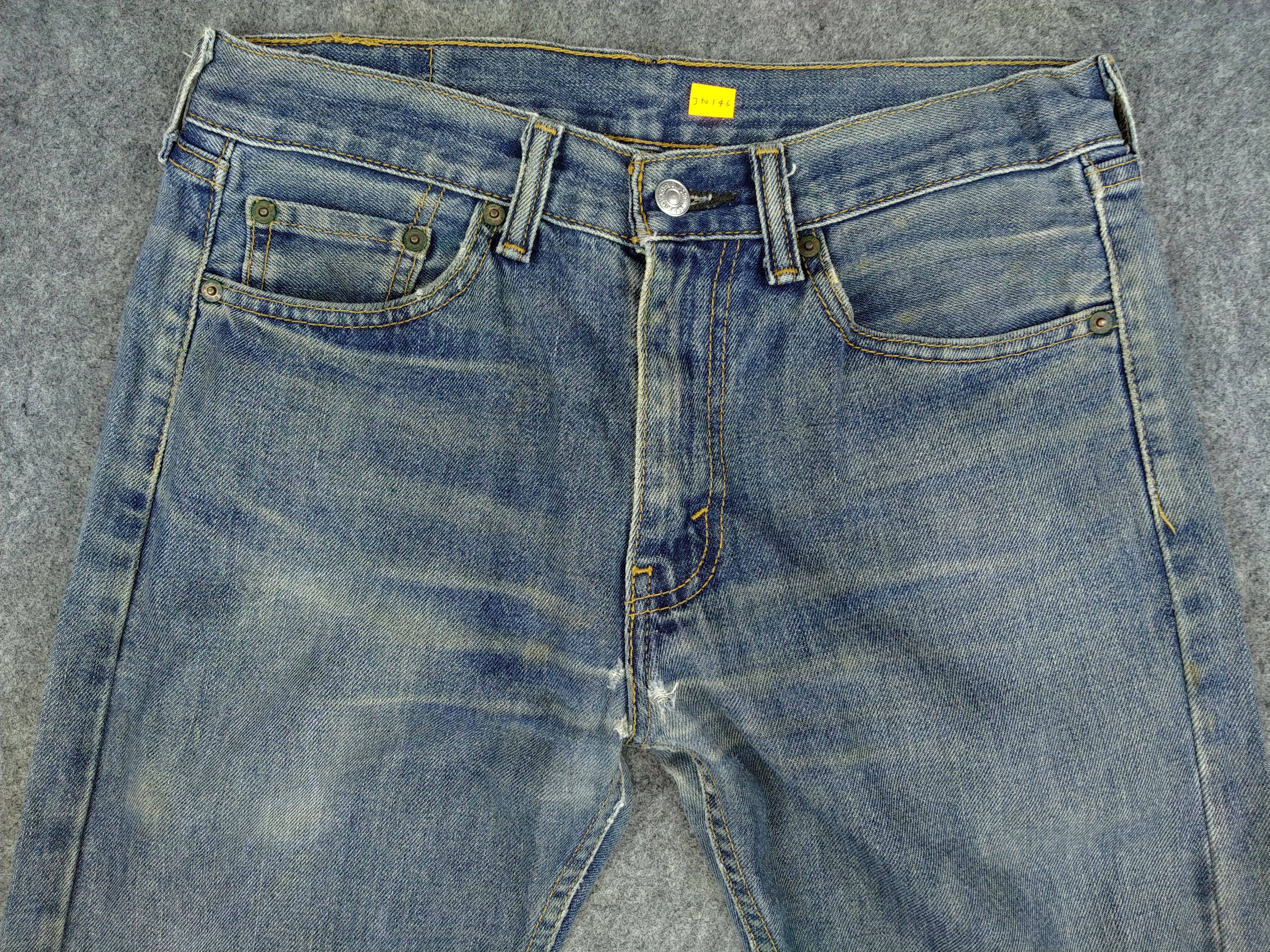 Levi's Distressed Blue Vintage Levi's 505 Denim 31x29.5 -JN146 Size US 31 - 3 Thumbnail