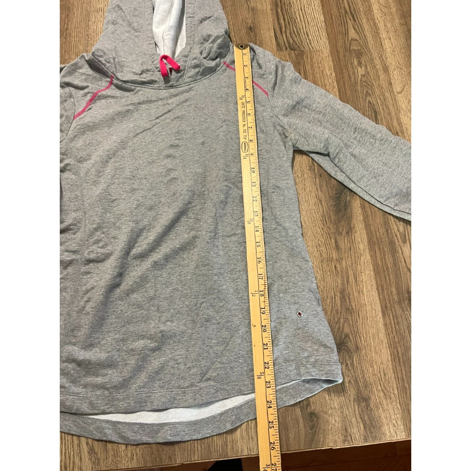 Vintage Energy Zone Hoodie Women's Medium Pullover Long Sleeve Gray Pink Casual Modern Size M / US 6-8 / IT 42-44 - 6 Thumbnail