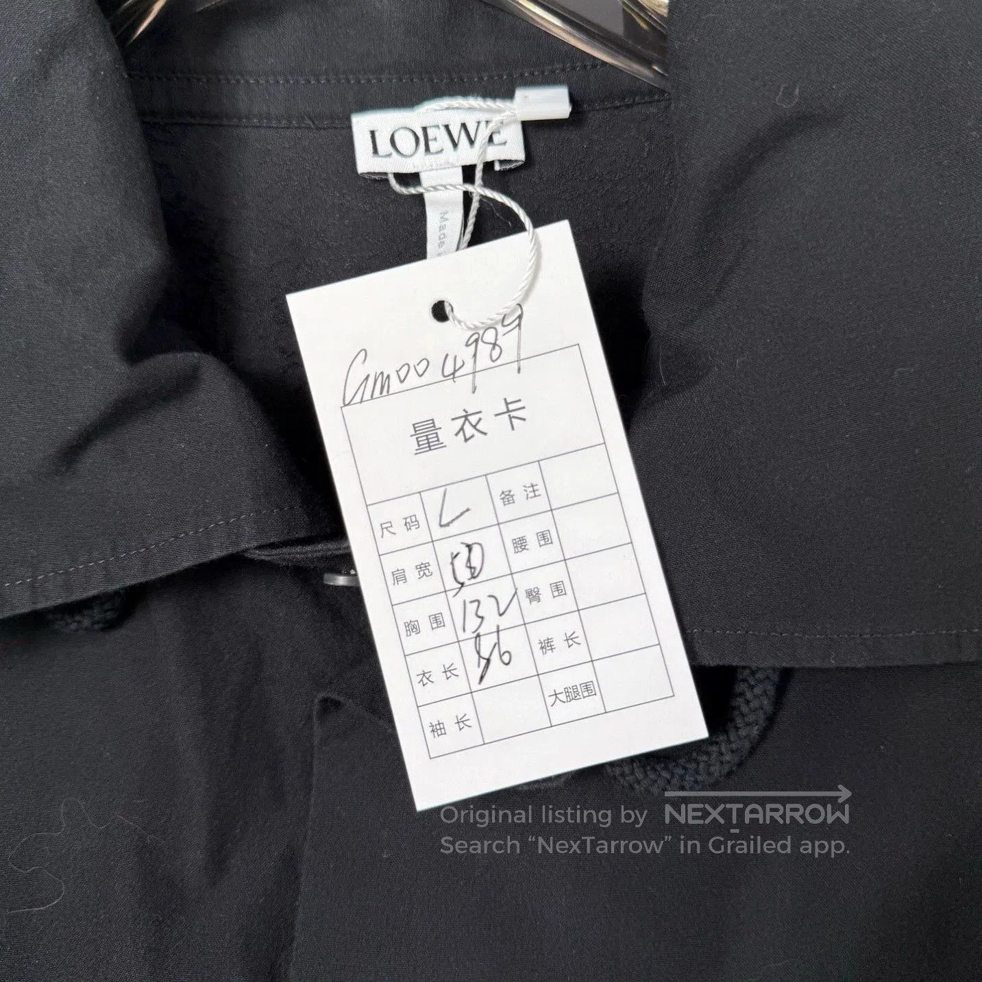 Loewe Loewe GM004989 Black Shirt L. Size US L / EU 52-54 / 3 - 3 Thumbnail