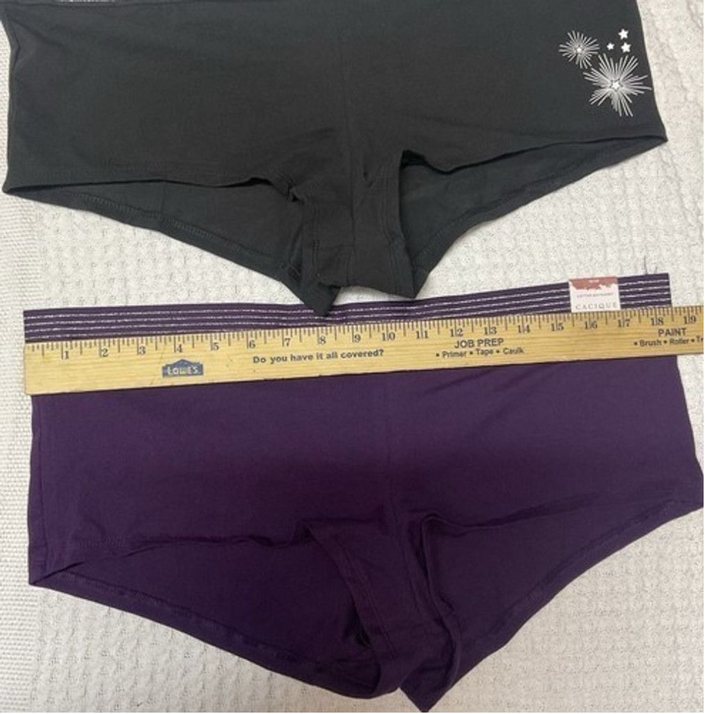 Other NWT Cacique Boyshorts Two Pair Panty Women 18/20 & 22/24 Size ONE SIZE - 5 Thumbnail
