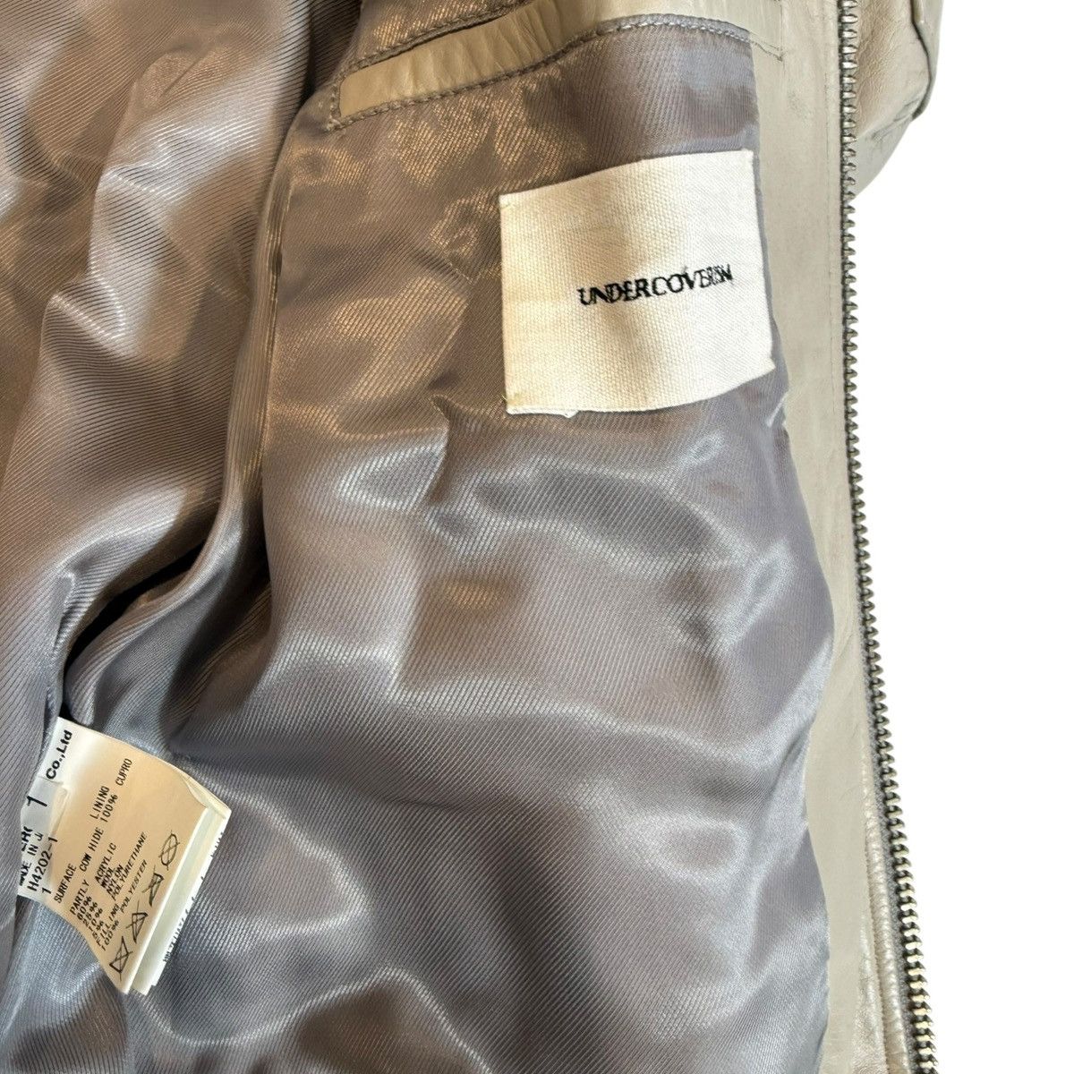 Undercover Undercover Autumn 2011 Grey Cowhide Jacket Size US S / EU 44-46 / 1 - 4 Thumbnail