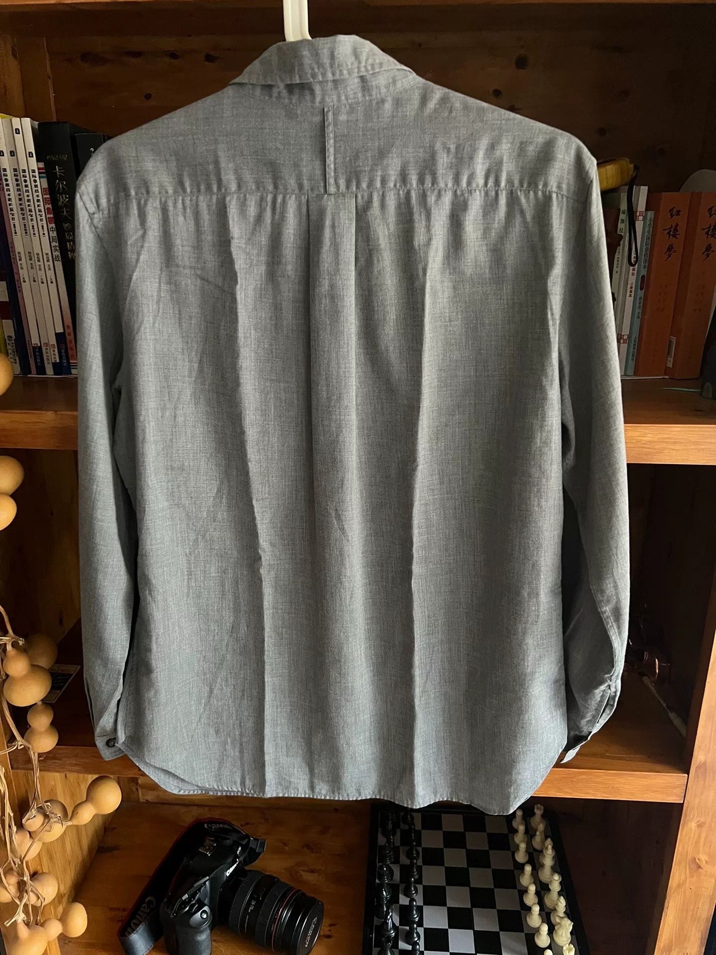 Margaret Howell Margaret Howell Gray Horn Button Work Shirt Size US M / EU 48-50 / 2 - 8 Thumbnail