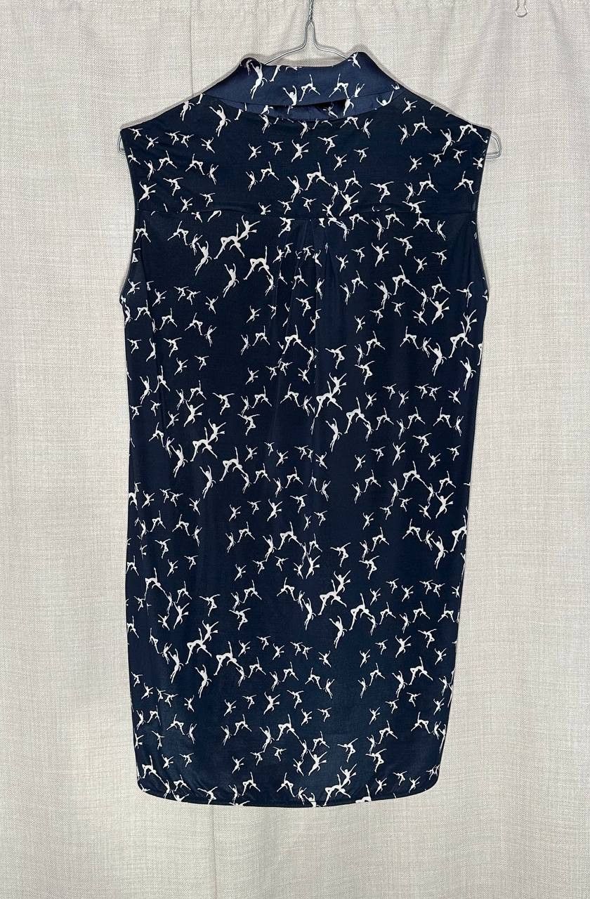 Max Mara Max Mara Maestro Silk Tiny Dancer Top Tie Sleeveless blouse Size S / US 4 / IT 40 - 8 Thumbnail