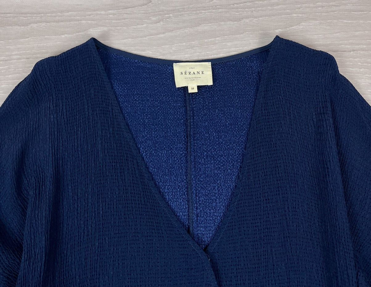 Sezane Sezane Luxury Robe Long Maxi Blue Dress 38 size Size XS / US 0-2 / IT 36-38 - 7 Thumbnail