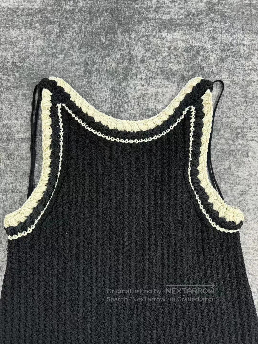 Chanel Chanel Black White Woven Trim Camisole Dress. Size XXS / US 00 / IT 34 - 3 Thumbnail