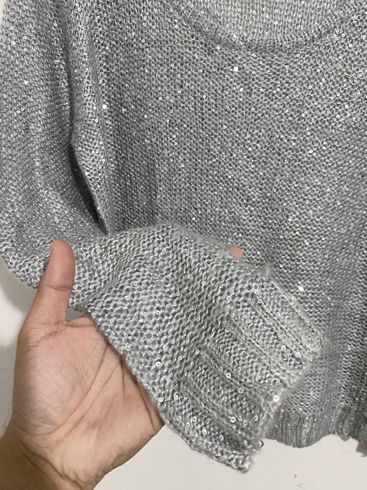 Issey Miyake Mure japanese knitted glitter grey archived issey Size US M / EU 48-50 / 2 - 3 Thumbnail