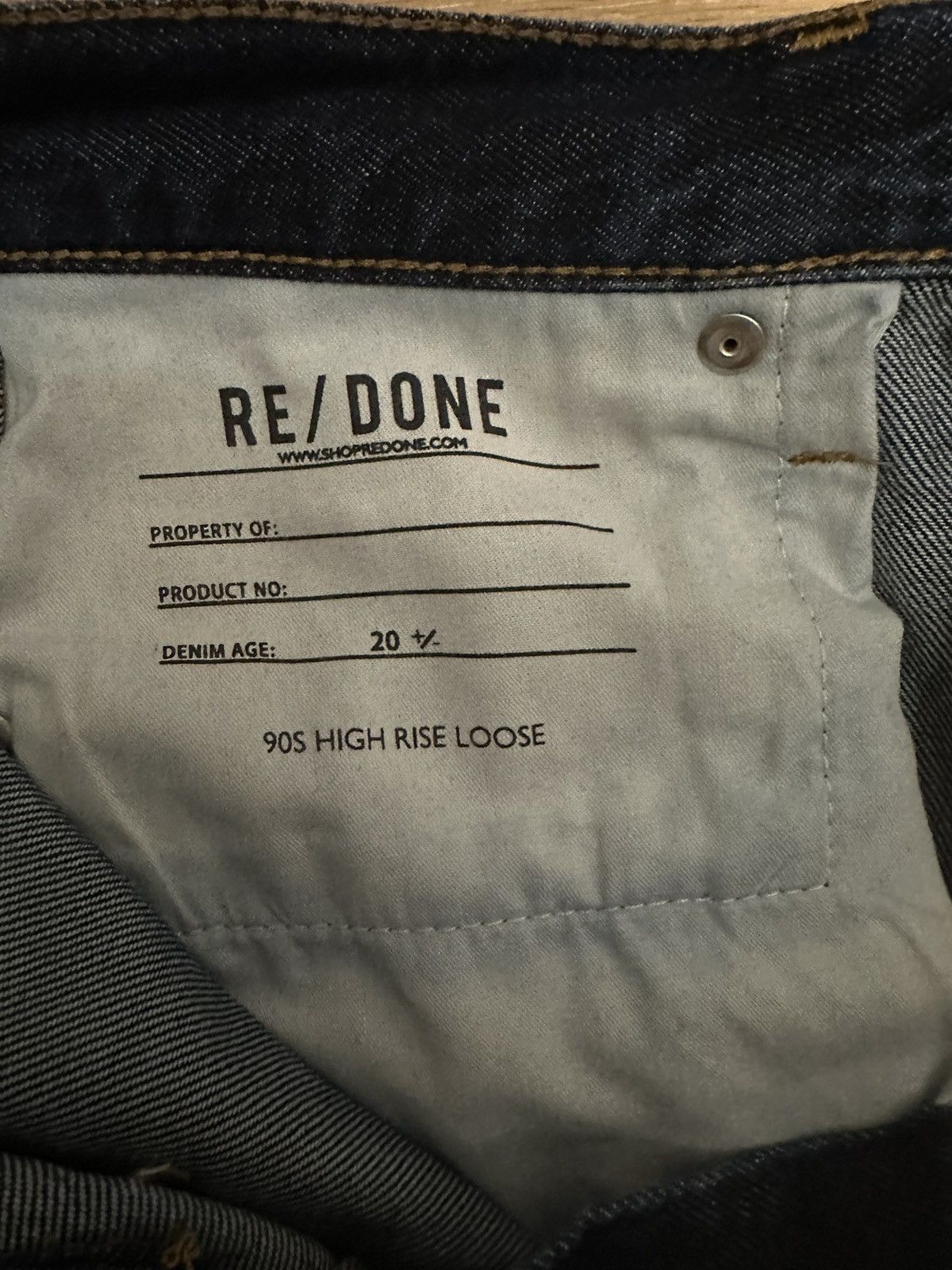 RE/DONE Re/done high rise loose in heritage rinse Size 28" / US 6 / IT 42 - 4 Thumbnail