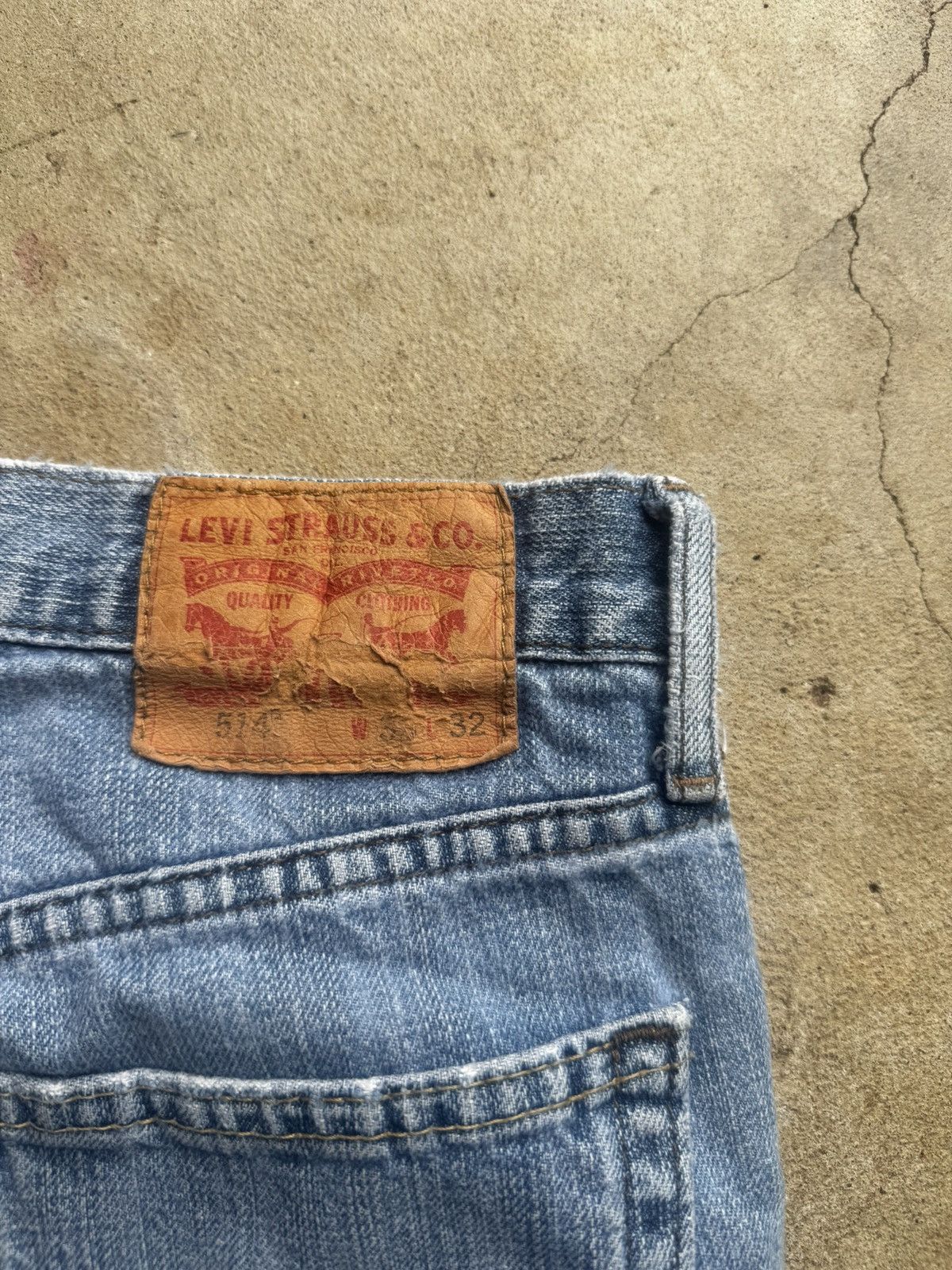 Levi's Vintage Clothing Distressed Levis 514 baby blue jeans. Size US 32 / EU 48 - 8 Thumbnail