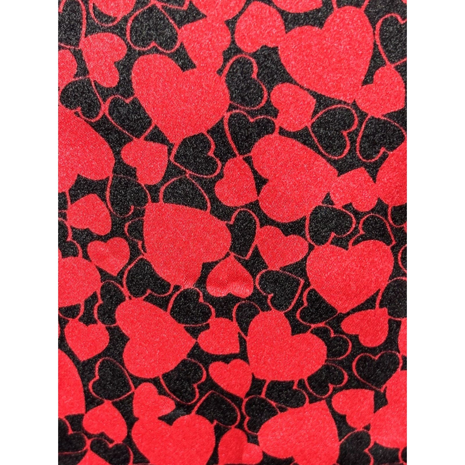Victoria's Secret VINTAGE Victoria’s Secret Pajamas Sz Large Red, Black Hearts Satin V-Day Gold Womens Size L / US 10 / IT 46 - 7 Thumbnail