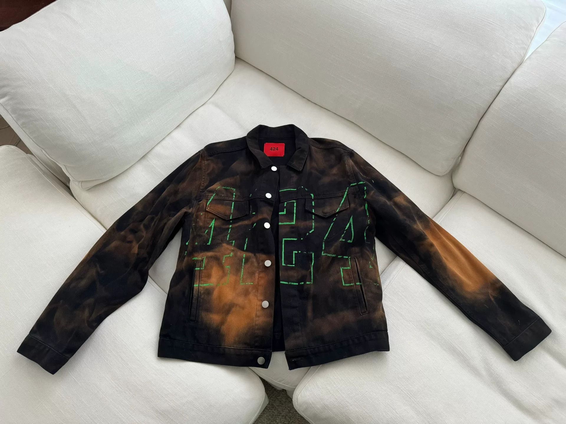 424 424 Denim Complex Wash Jacket Size US M / EU 48-50 / 2 - 1 Thumbnail