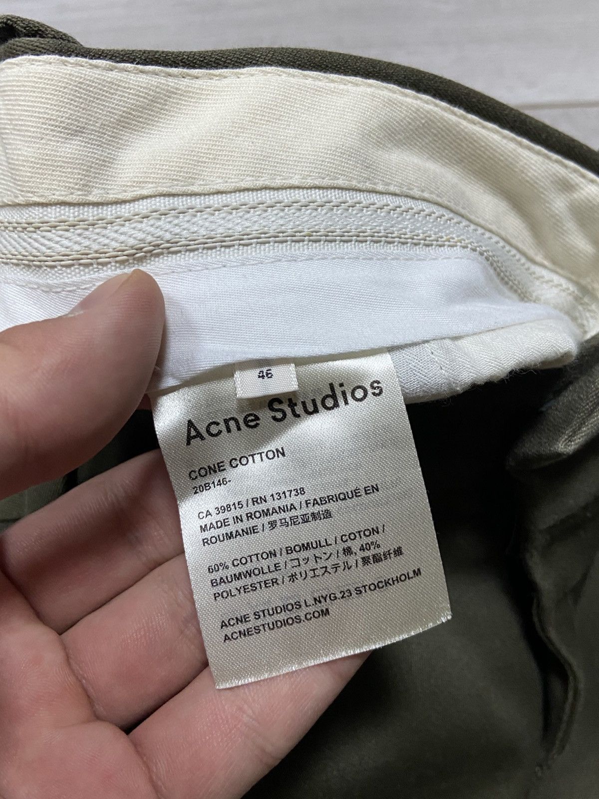 Acne Studios Acne Studios Cone Cotton chino Casual Pants trousers tapered Size US 30 / EU 46 - 5 Thumbnail