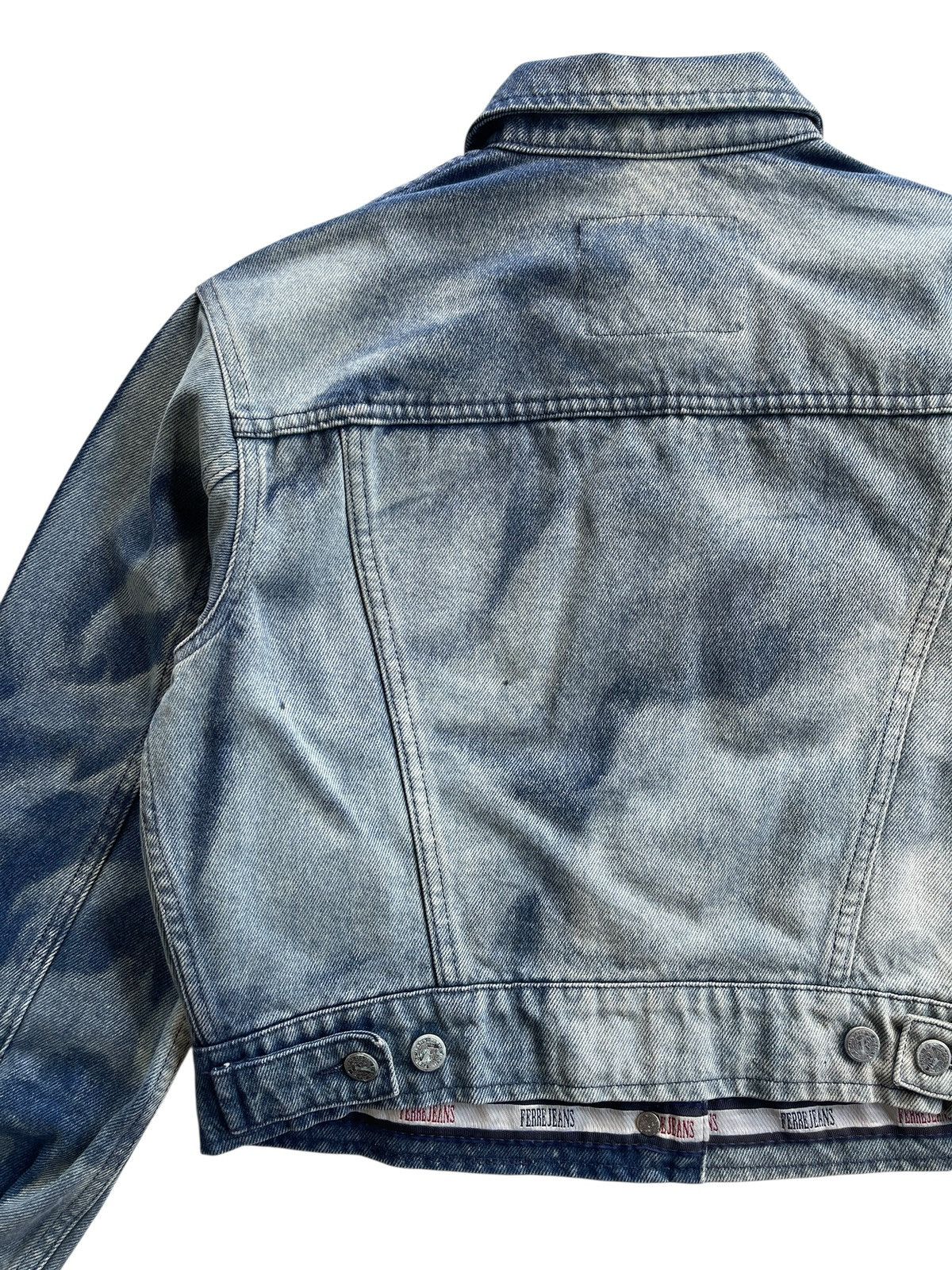 Ferre Ferre Jeans Acid Wash Denim Jacket Size XS / US 0-2 / IT 36-38 - 11 Thumbnail