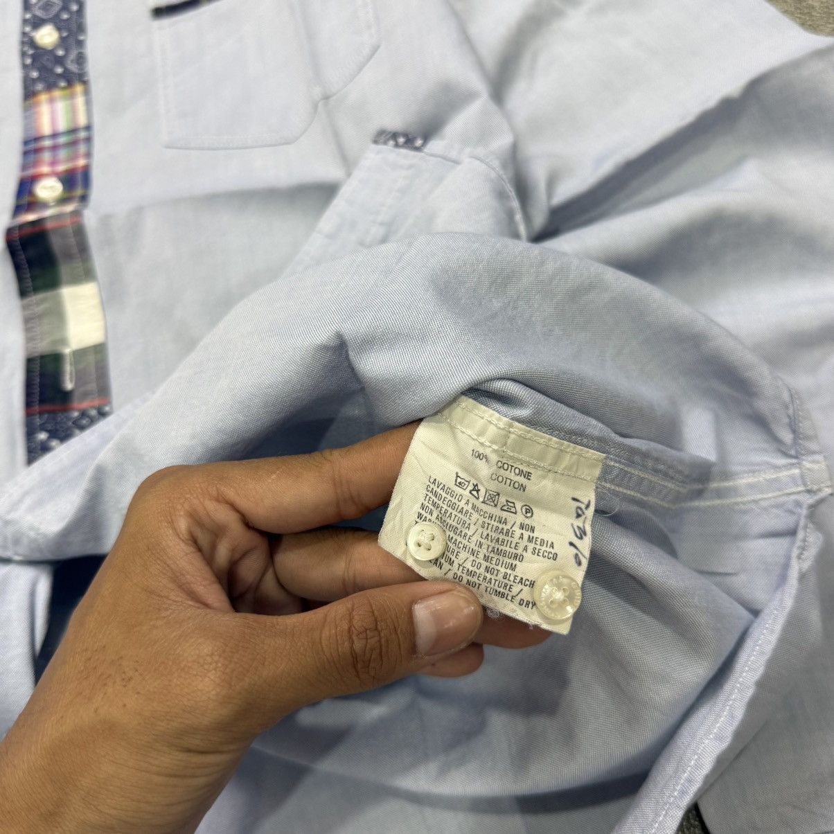 Japanese Brand Consumers guide patchwork button up shirt Size US M / EU 48-50 / 2 - 6 Thumbnail