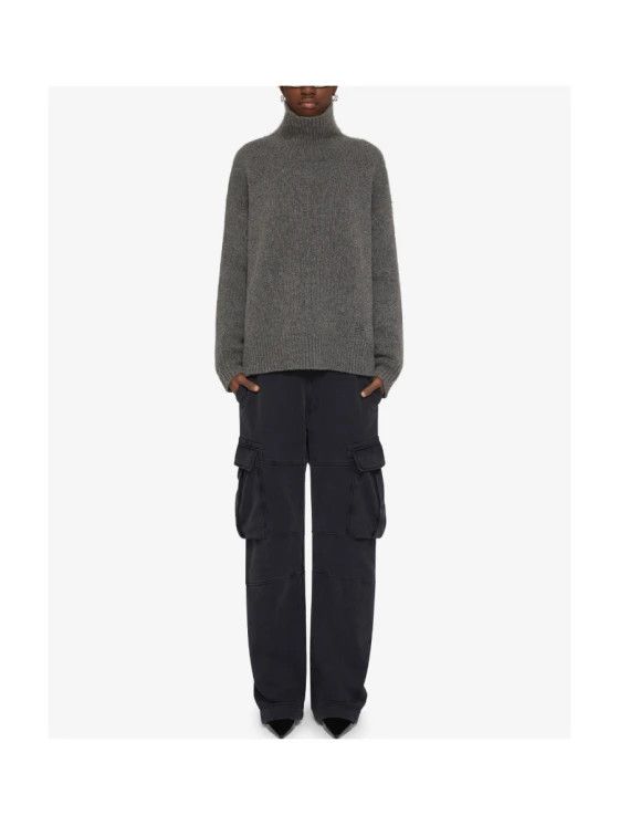 Givenchy o1w1db10325 Long Rolled Neck Sweater in Grey Size XL / US 12-14 / IT 48-50 - 2 Thumbnail