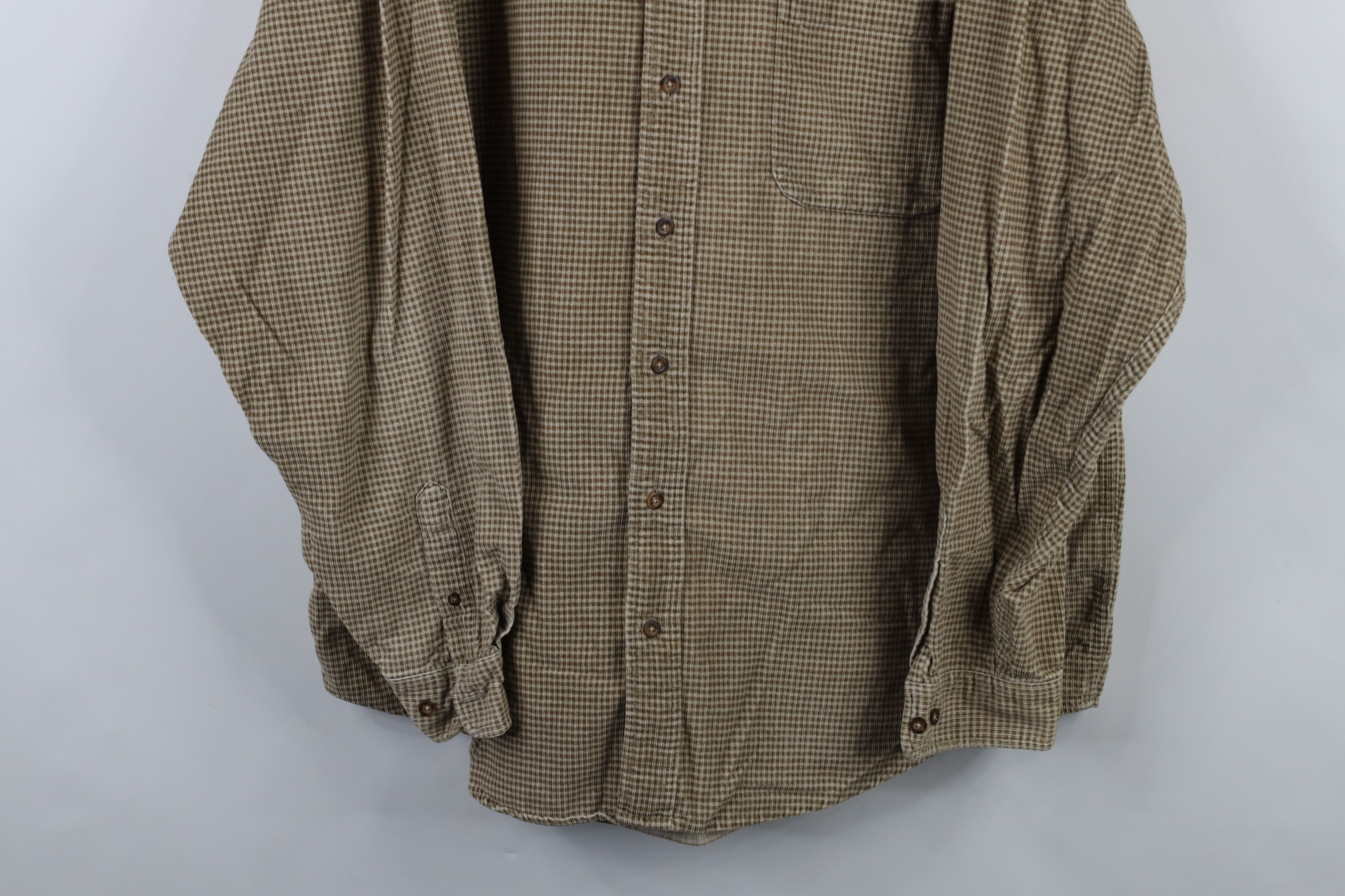 Eddie Bauer × Vintage Vintage 90s Eddie Bauer Heavyweight Corduroy Button Shirt Size US XL / EU 56 / 4 - 3 Thumbnail
