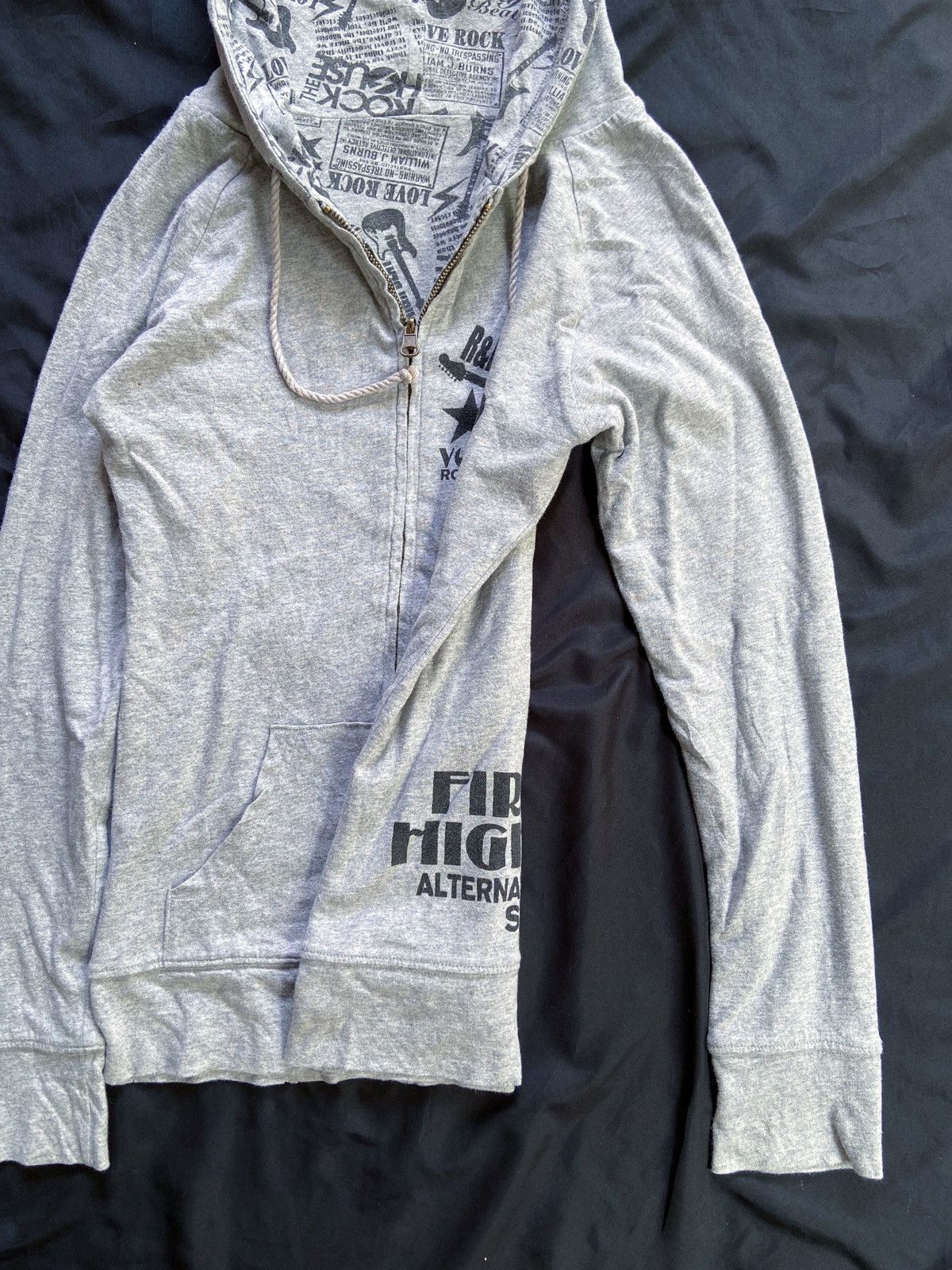 Isamu Katayama Backlash JAPANESE LOVE ROCK REVERSIBLE ZIP HOODIE Size US S / EU 44-46 / 1 - 8 Thumbnail