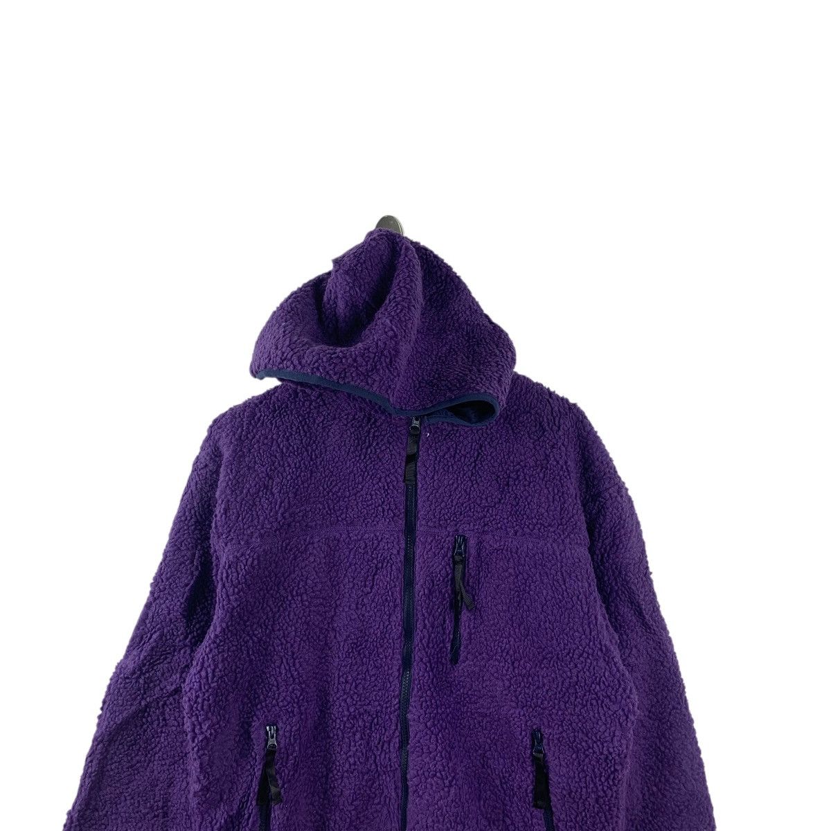 Vintage WEGO JAPAN Deep Pile Sherpa Fleece Purple Jacket Windbreaker Size US M / EU 48-50 / 2 - 2 Thumbnail
