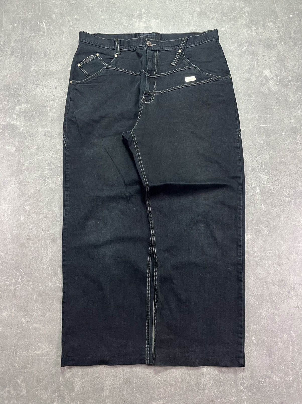 Karl Kani Karl Kani Big Logo Pockets Baggy Faded Denim Jeans 38 Size US 38 / EU 54 - 2 Thumbnail