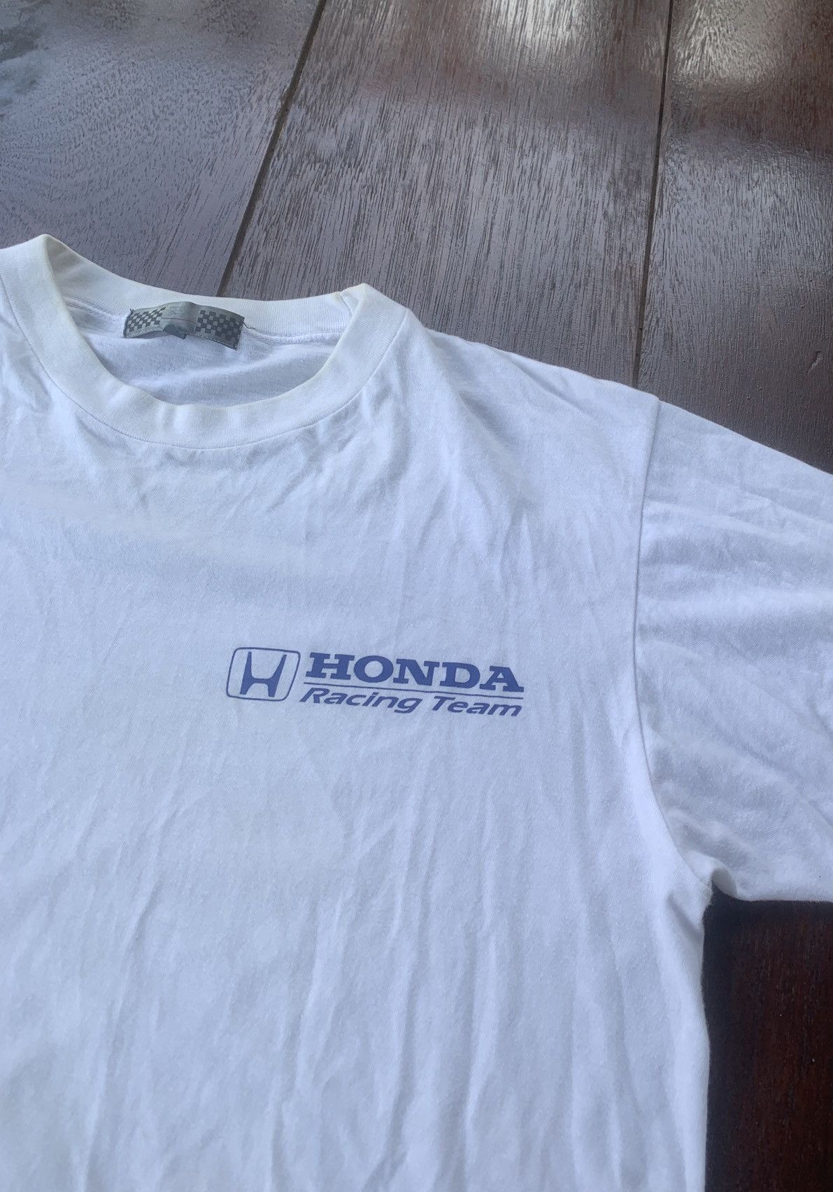 Honda Vintage Honda Racing Team Japan white tee Size US M / EU 48-50 / 2 - 3 Thumbnail