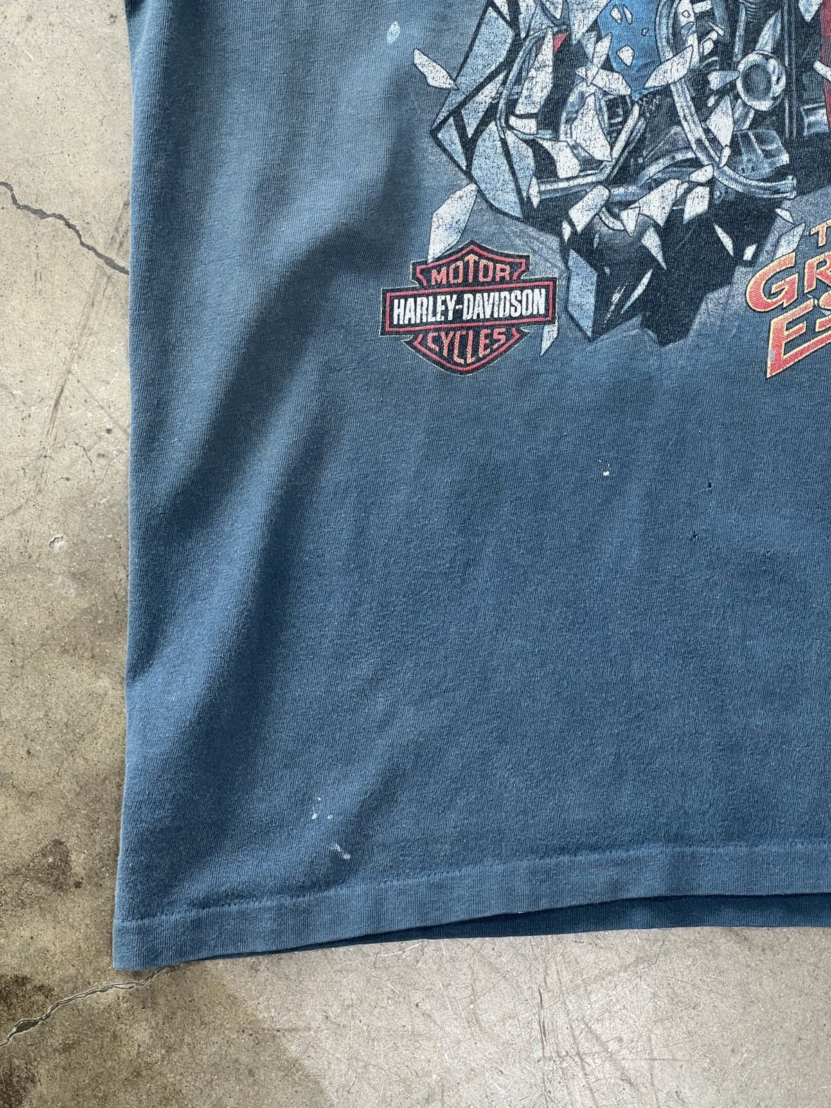Harley Davidson Vintage Harley Davidson Motorcycle Great Escape Tee Large Size US L / EU 52-54 / 3 - 6 Thumbnail