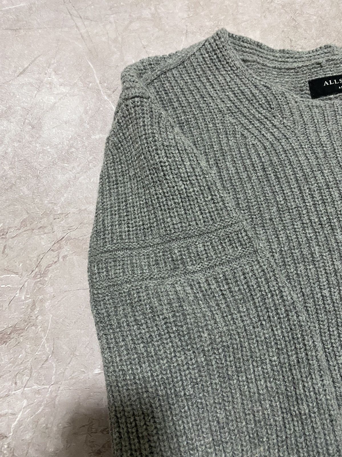 Allsaints Rare Allsaints Mens Distressed Knit Nylon/Wool Sweatshirt Size US M / EU 48-50 / 2 - 6 Thumbnail
