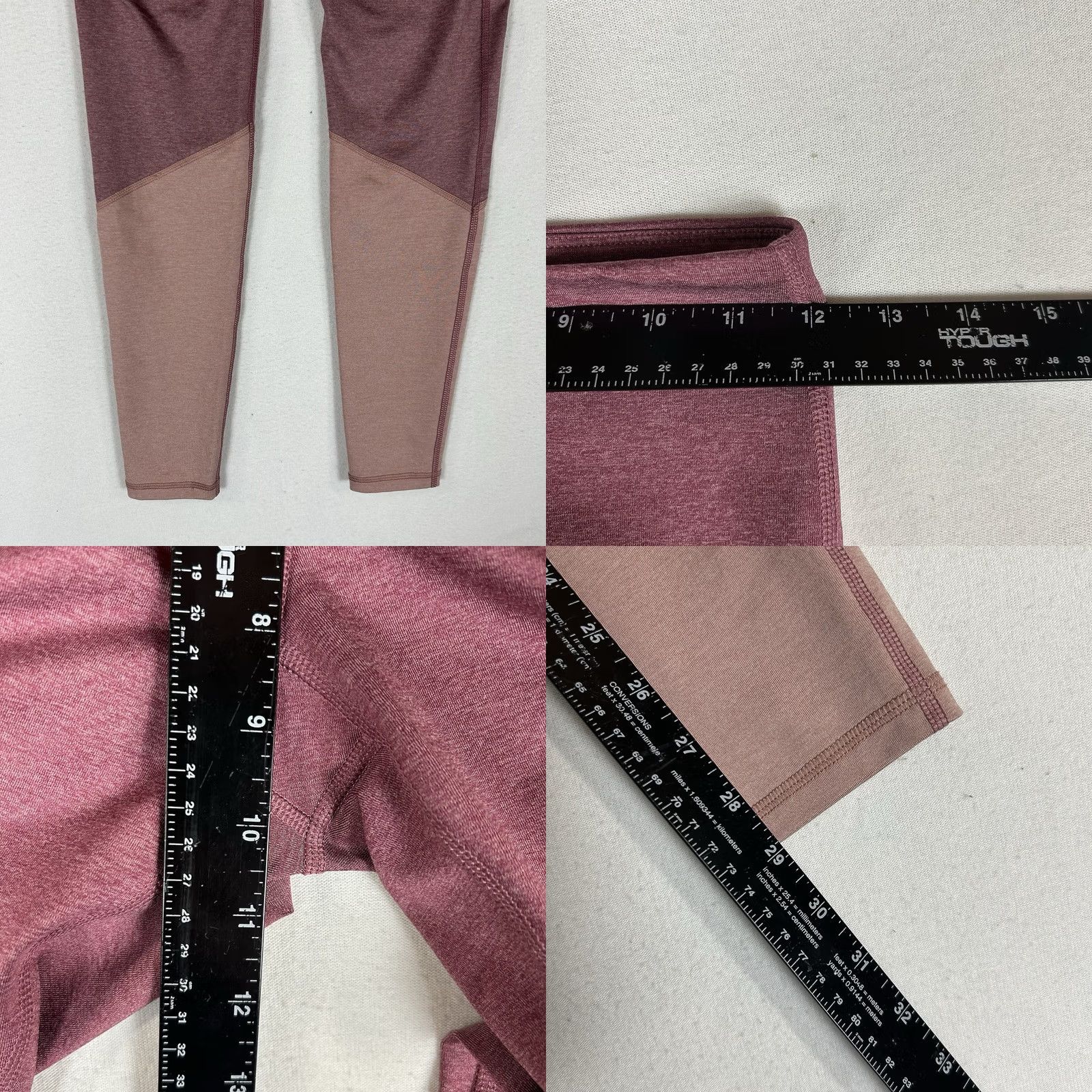 Old Navy Old Navy Active Go-Dry Leggings Women's S Pink Colorblock Athletic Run Activewear pants Size 28" / US 6 / IT 42 - 8 Thumbnail