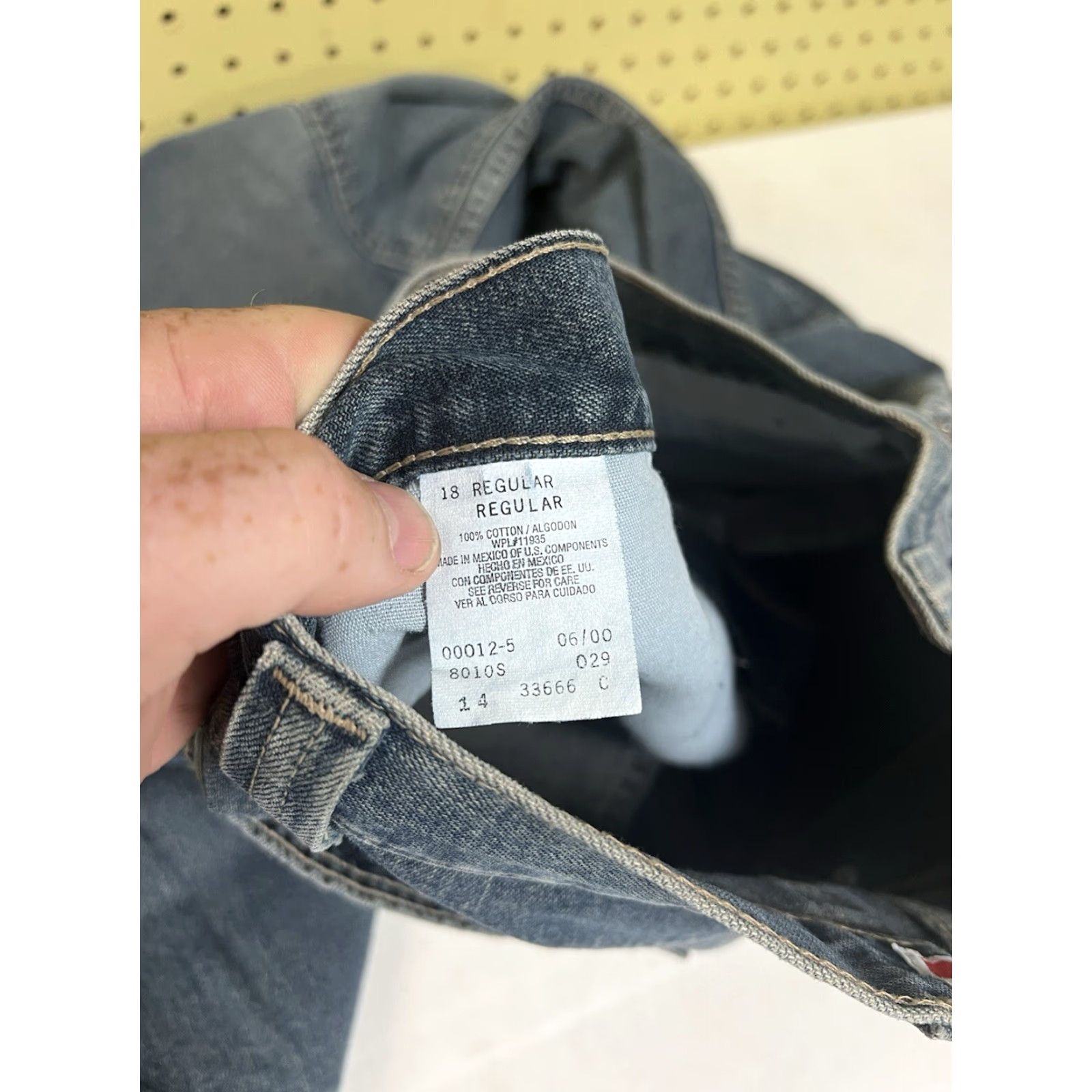 Vintage VINTAGE AriZona Jeans Denim Jeans Straight 30 Inseam Mens Regular 29 18 Sz Blue Cotton 2000 Arizona Double Knee skate Size US 29 - 4 Thumbnail