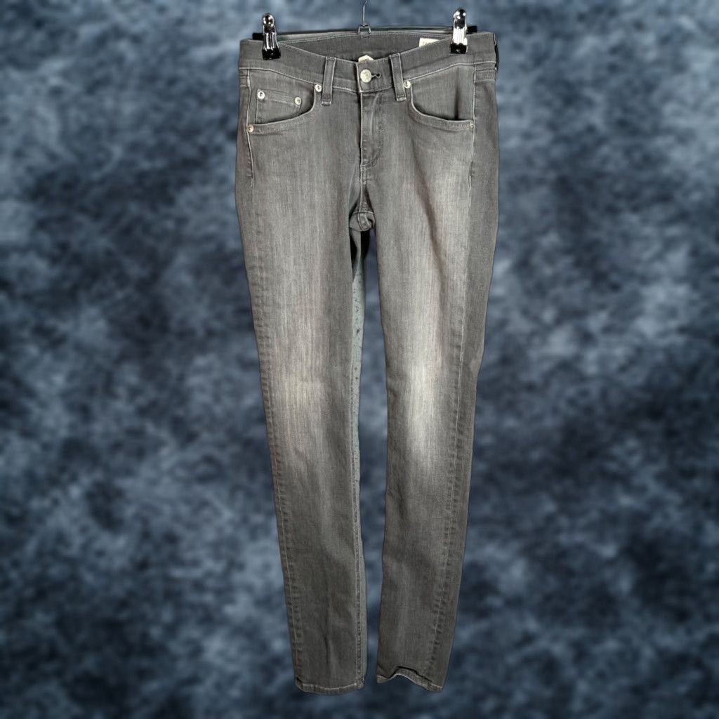 Rag & Bone rag & bone Jeans Womens Skinny 25 Gray Stretch Denim Low Rise 29in 5-Pocket Mens? Women? Size 42" / US 20 - 1 Thumbnail