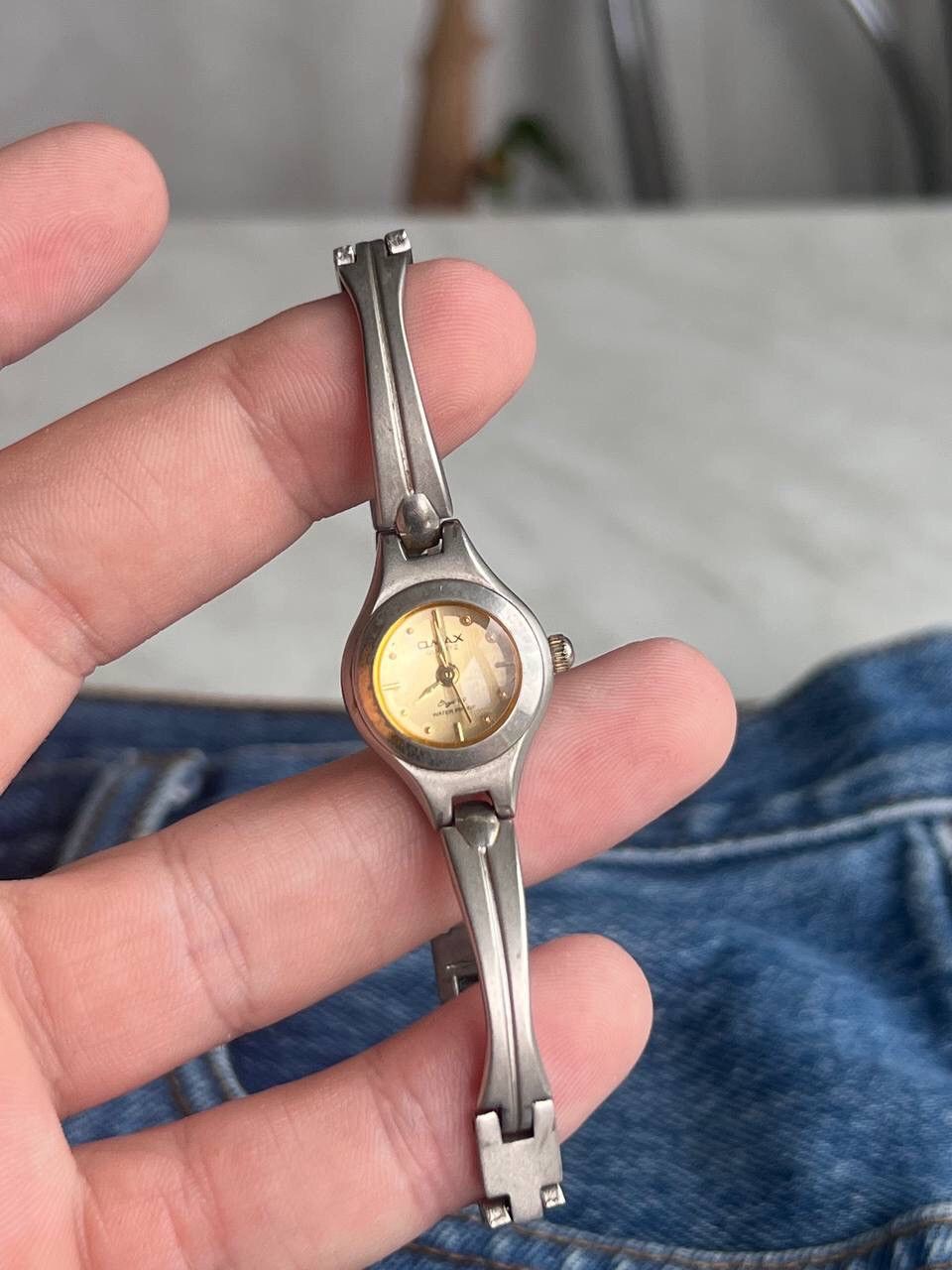 Japanese Brand Glamour Minimalistic Omax Steel Bracelet Watches Vintage Size ONE SIZE - 5 Thumbnail