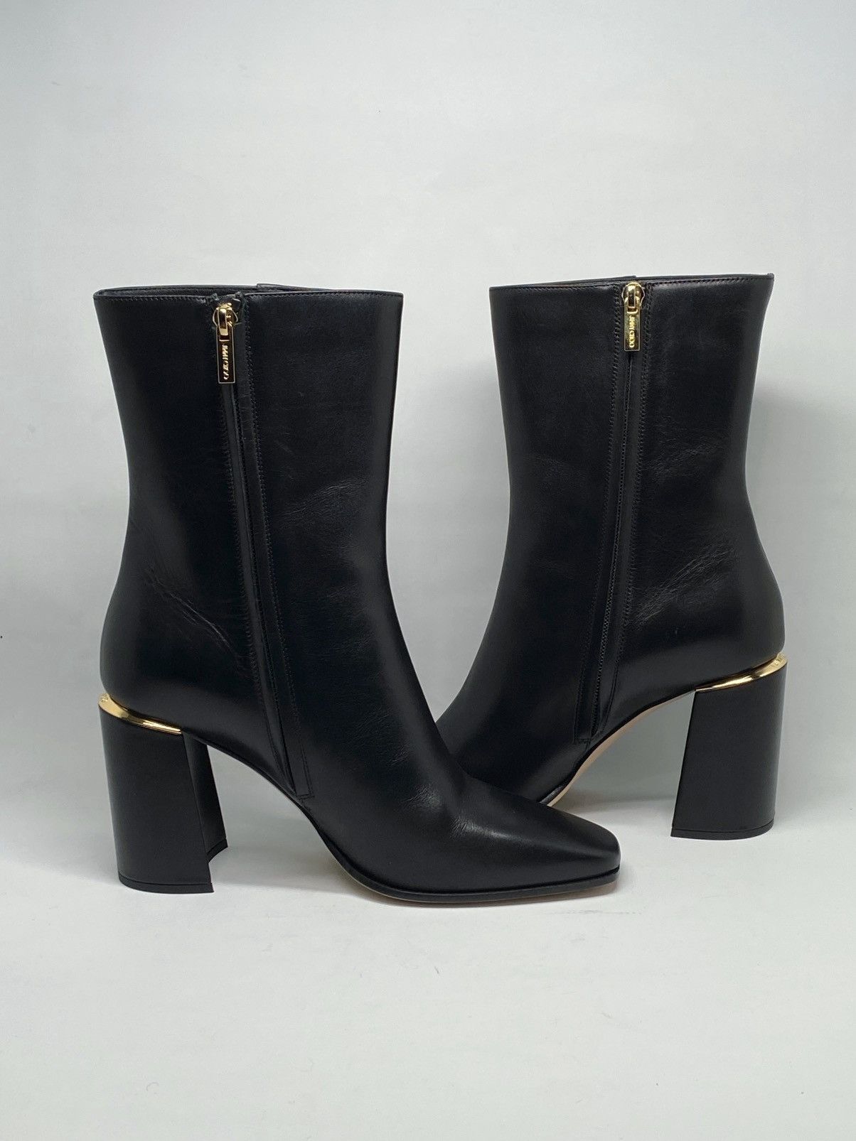 Jimmy Choo Jimmy Choo Loren 85MM Leather Ankle Boots size 40 Size US 10 / IT 40 - 10 Thumbnail